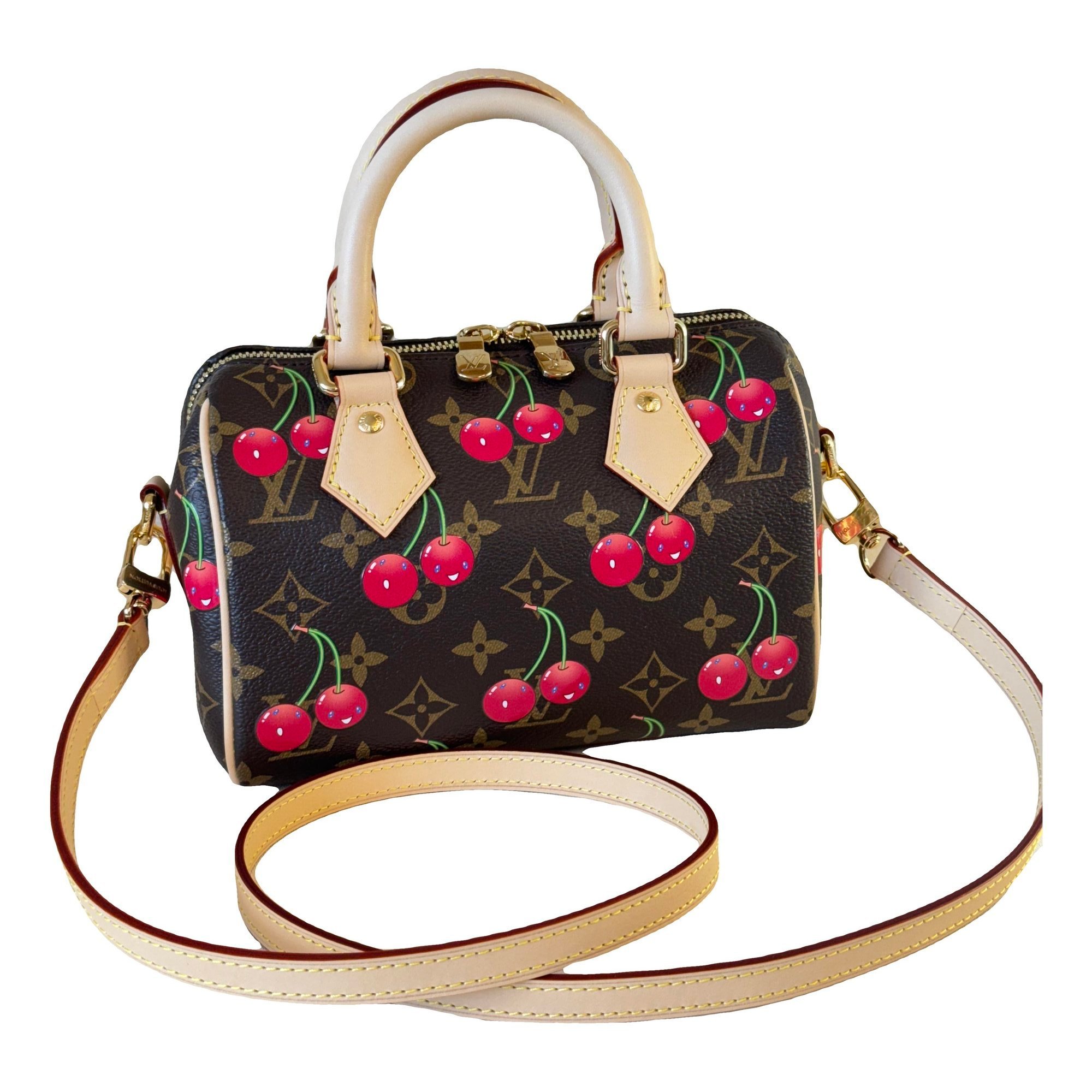 Speedy Bandoulière linen crossbody bag