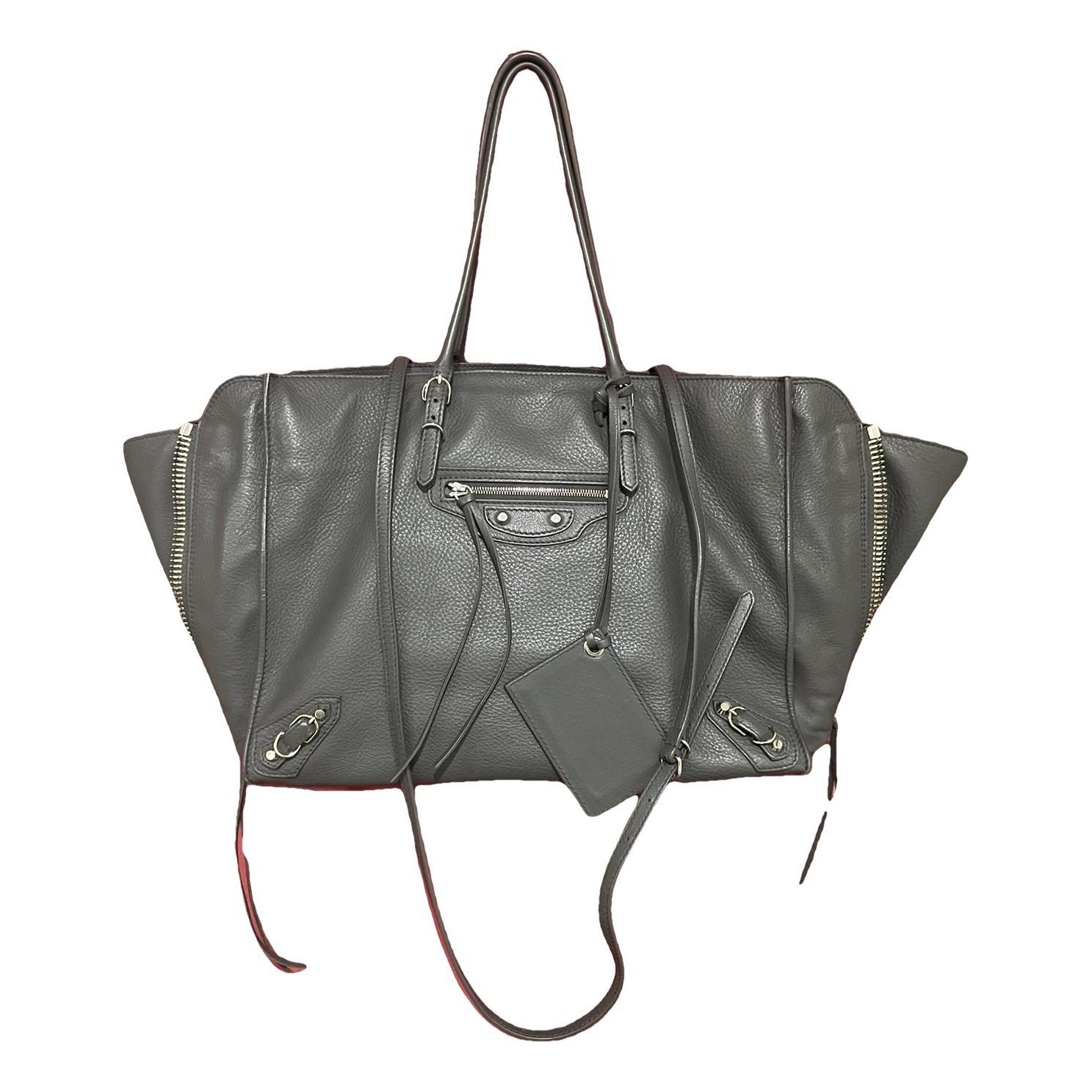 Papier leather handbag