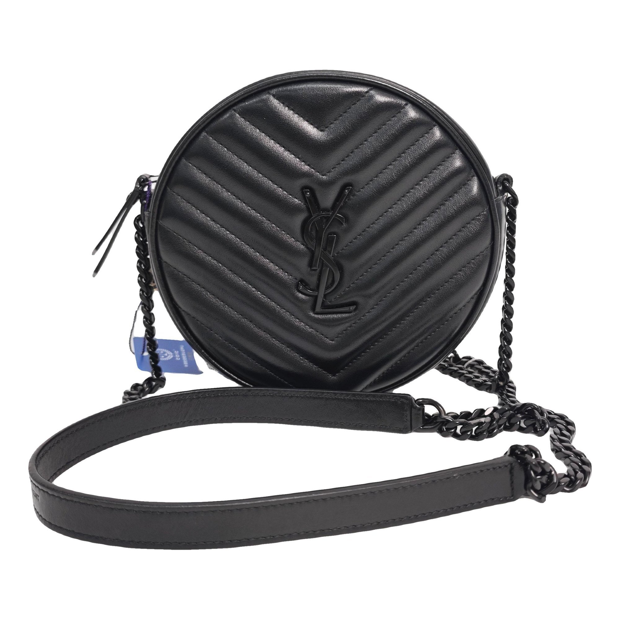 Vinyle leather handbag