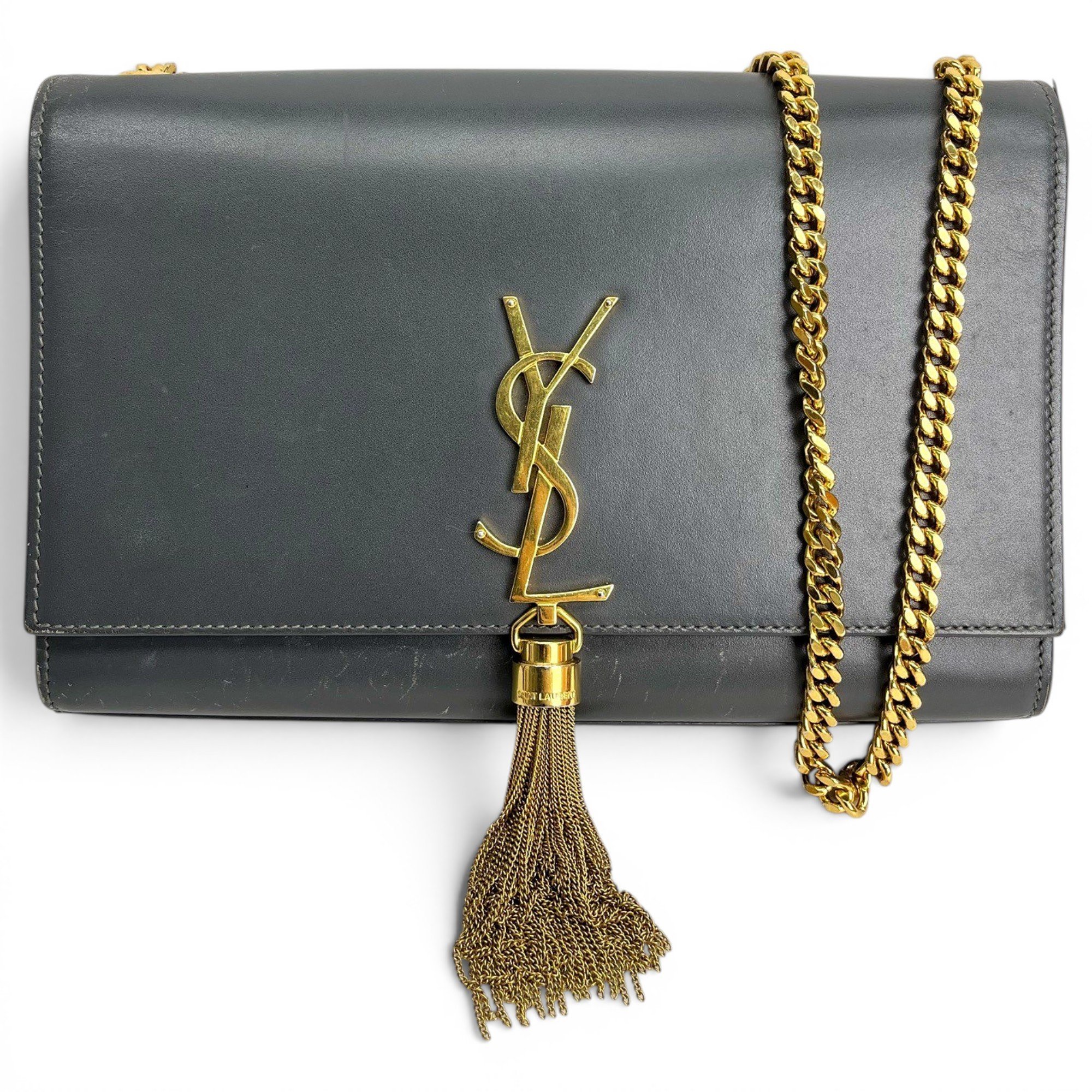 Saint Laurent Pompom Kate leather crossbody bag