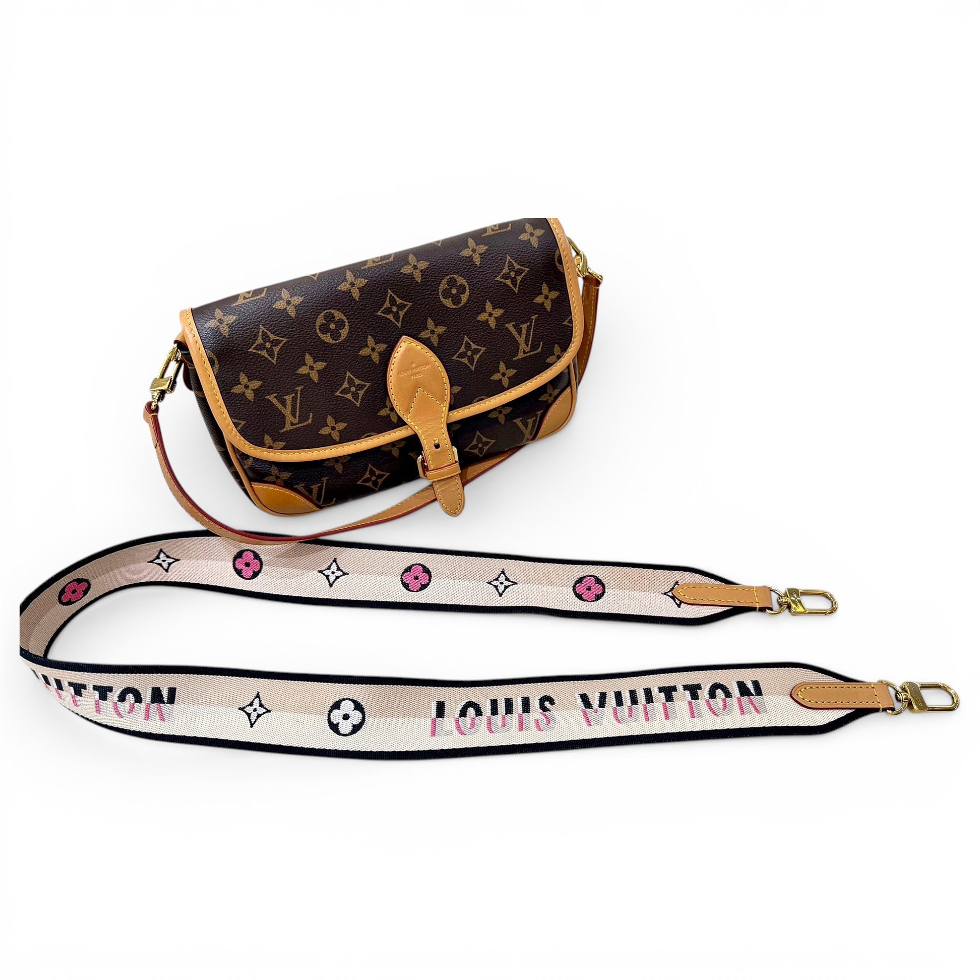 Louis Vuitton Diane leather crossbody bag