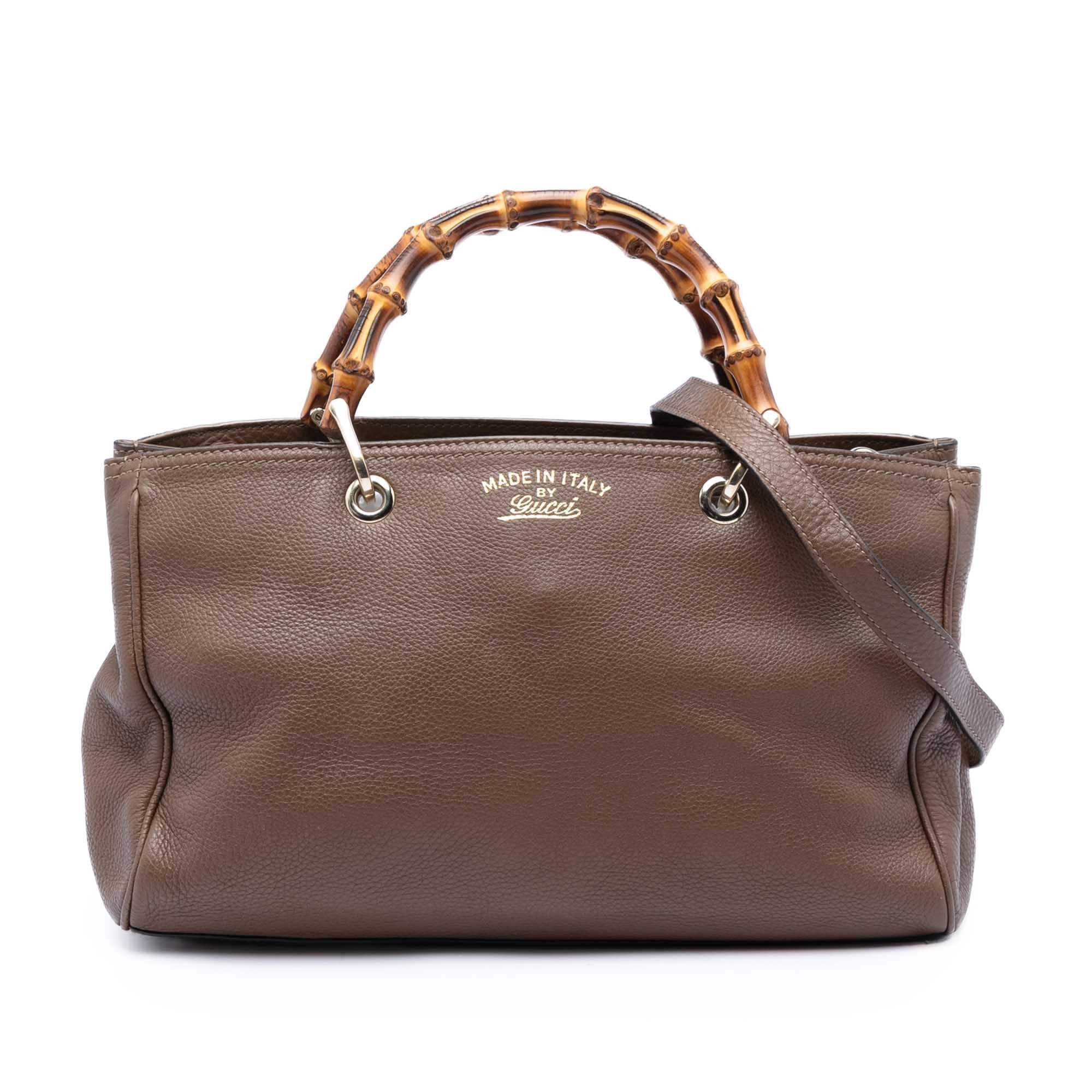 Bamboo pony-style calfskin satchel