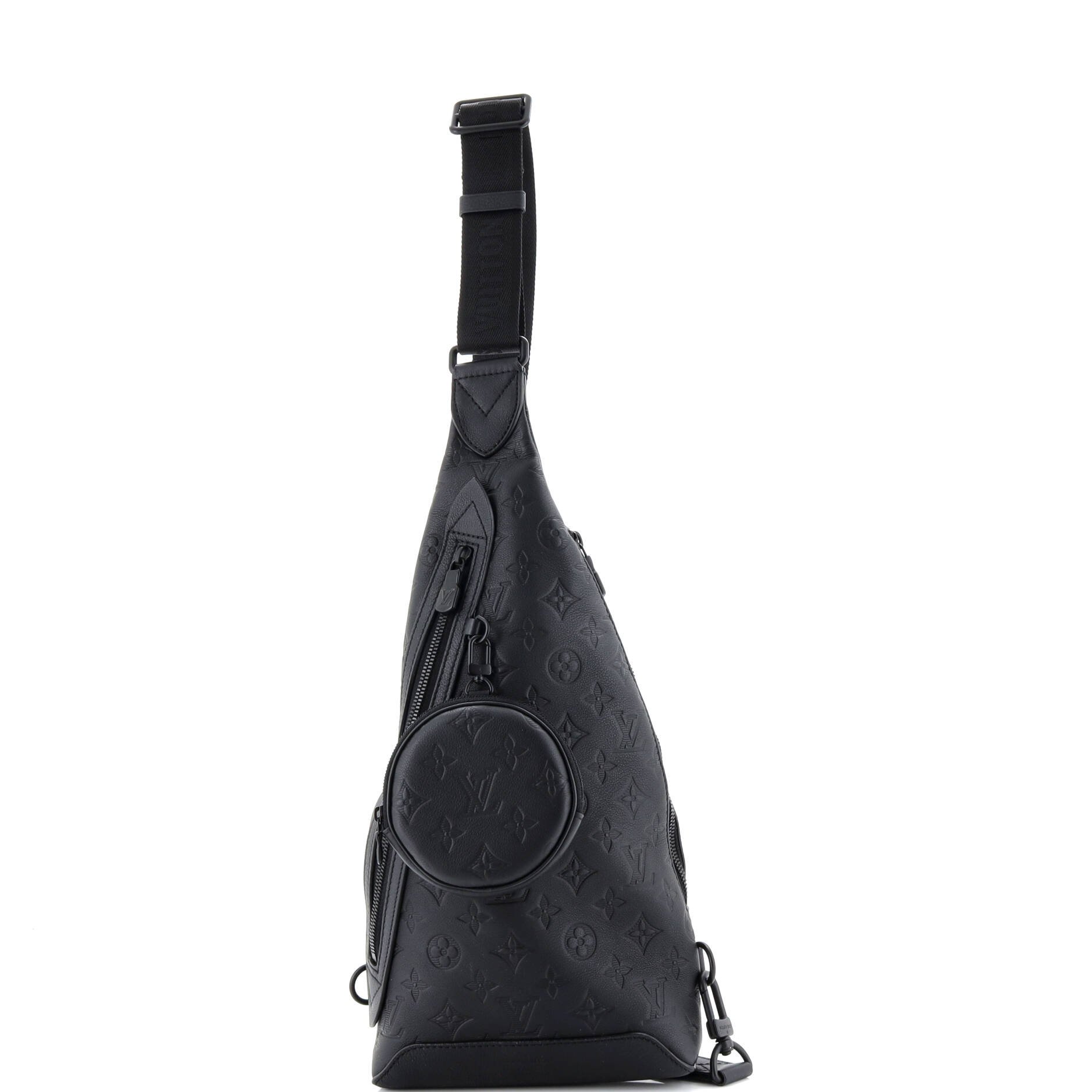 Louis Vuitton Duo Sling Bag Monogram Shadow Leather