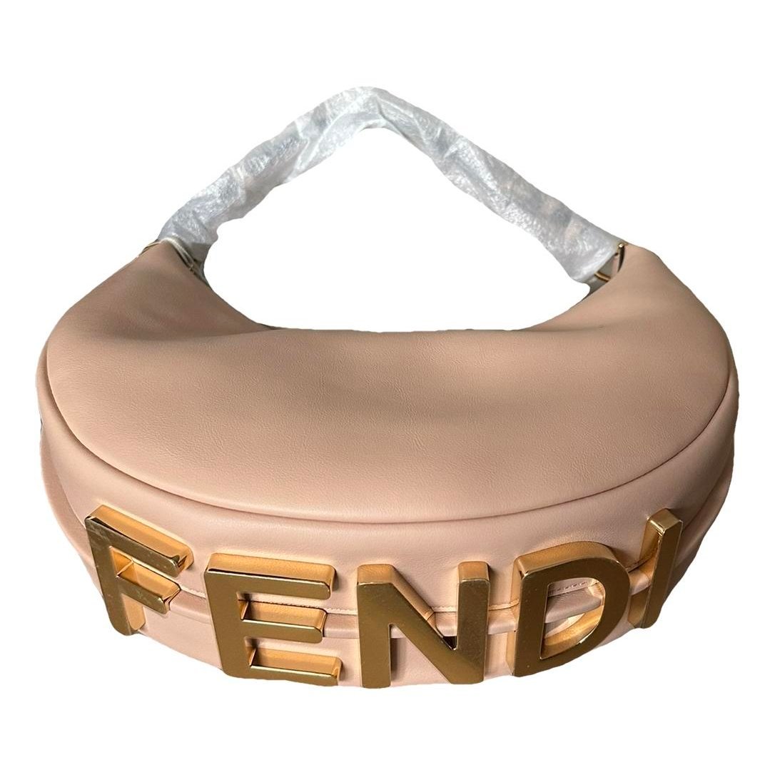 Fendigraphy leather handbag