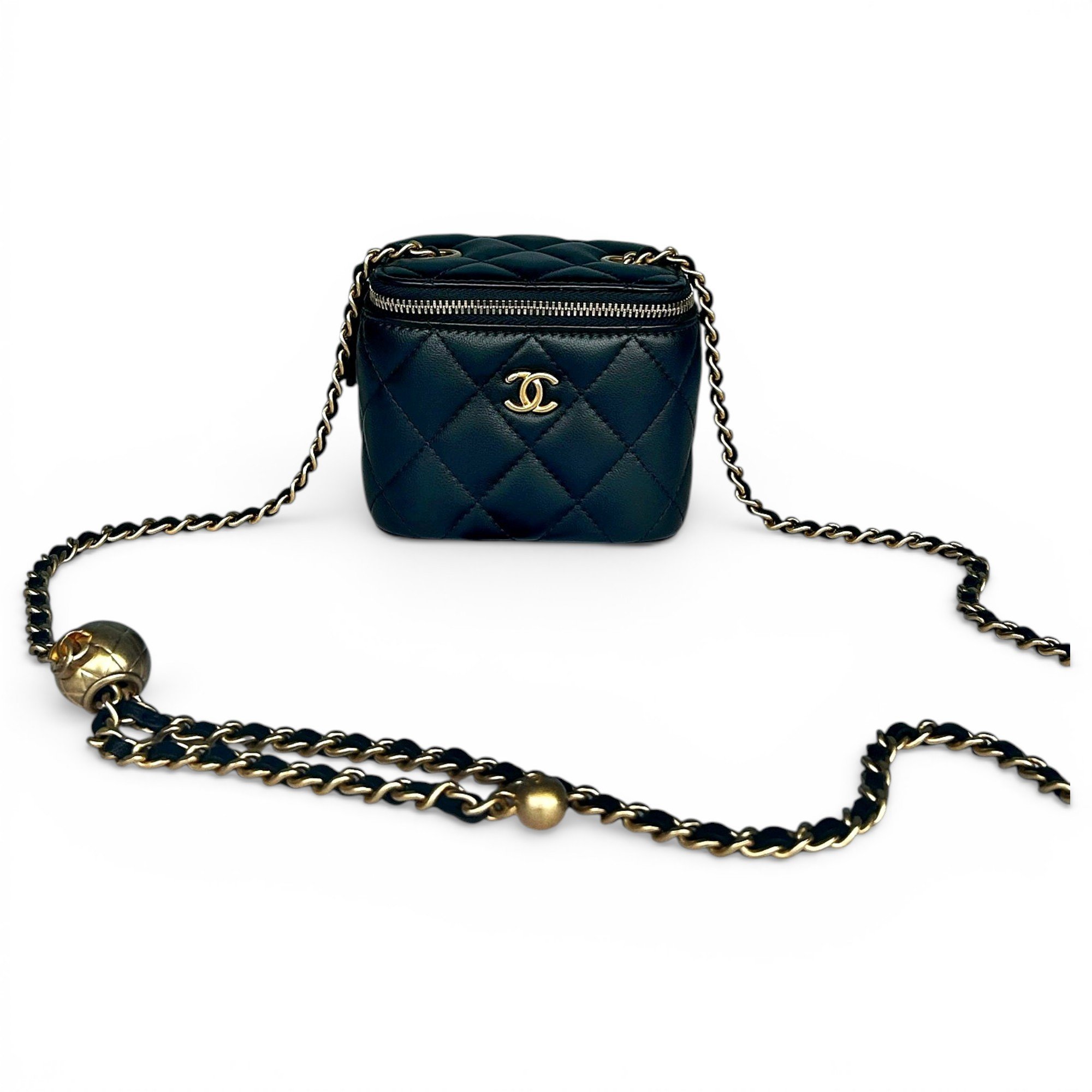 Trendy CC Vanity leather handbag