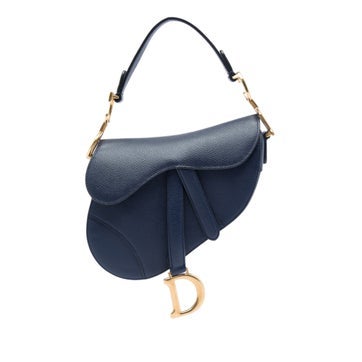 Mini Grained Calfskin Saddle Bag