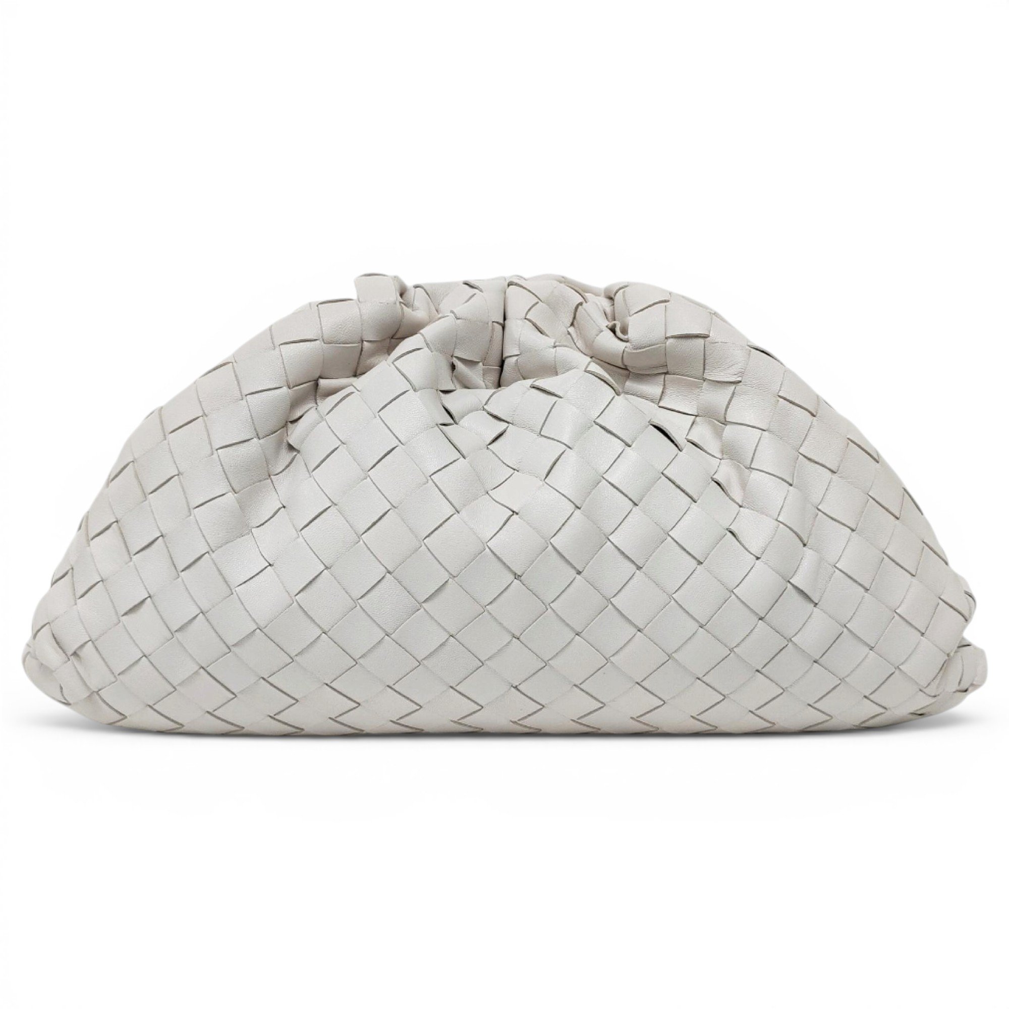 Pouch leather clutch bag