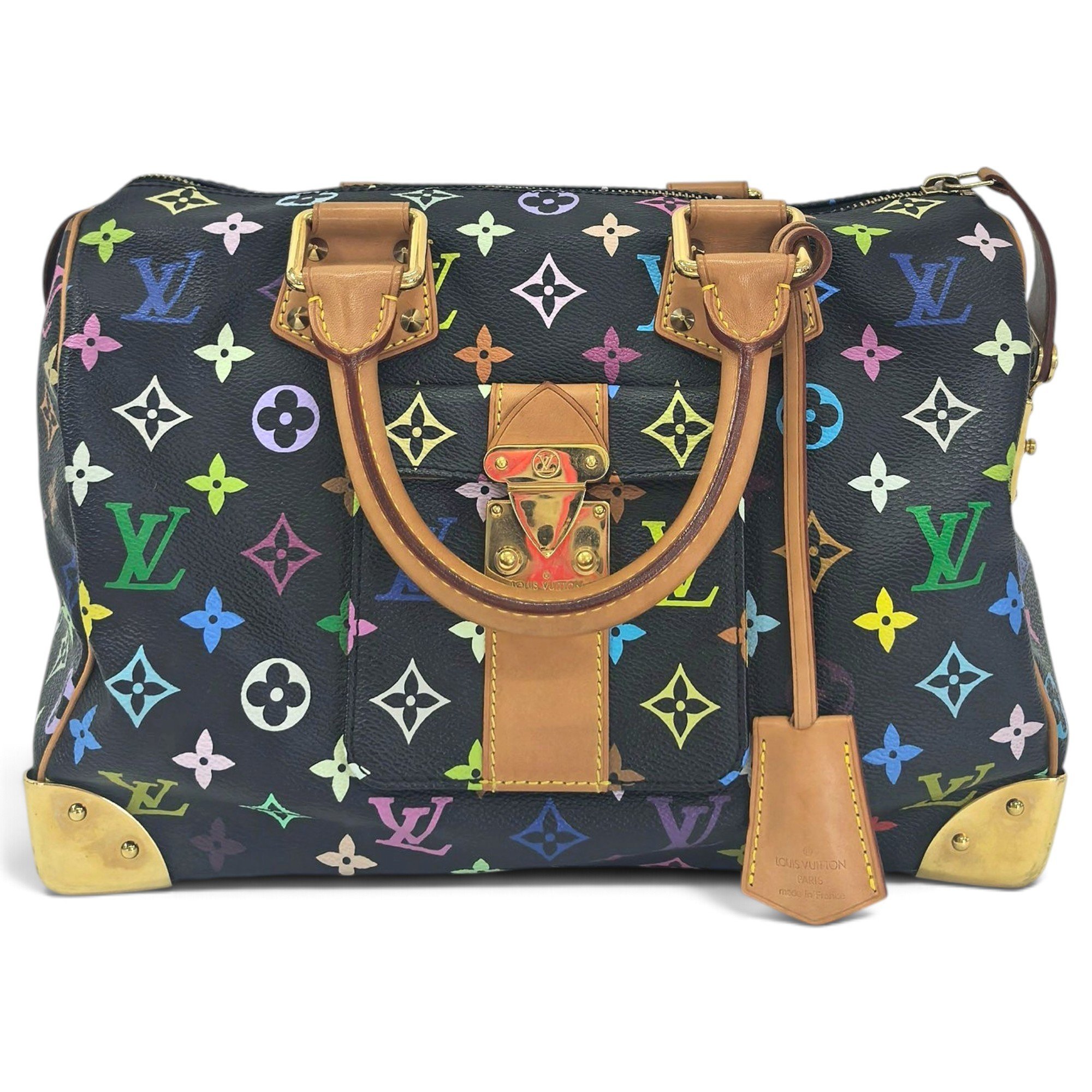 Speedy leather handbag