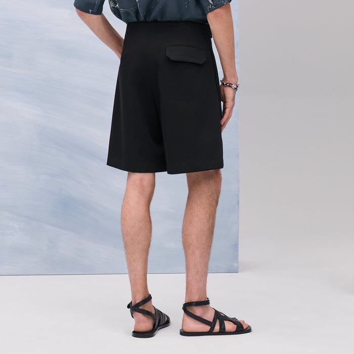 Noir "Pique Plie" Malibu Shorts