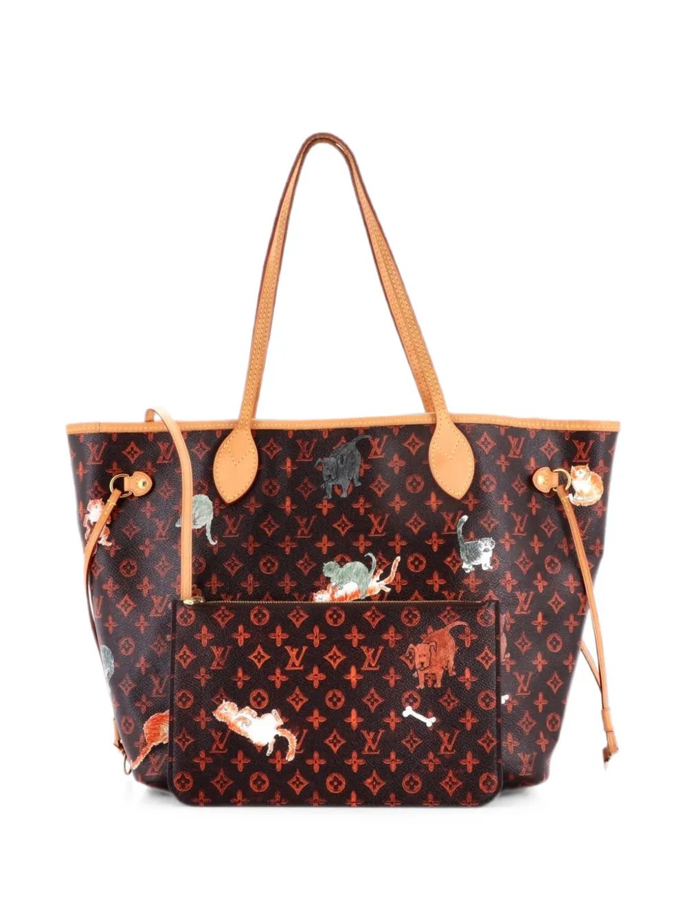 Neverfull NM Limited Edition Grace Coddington Catogram Canvas MM tote bag