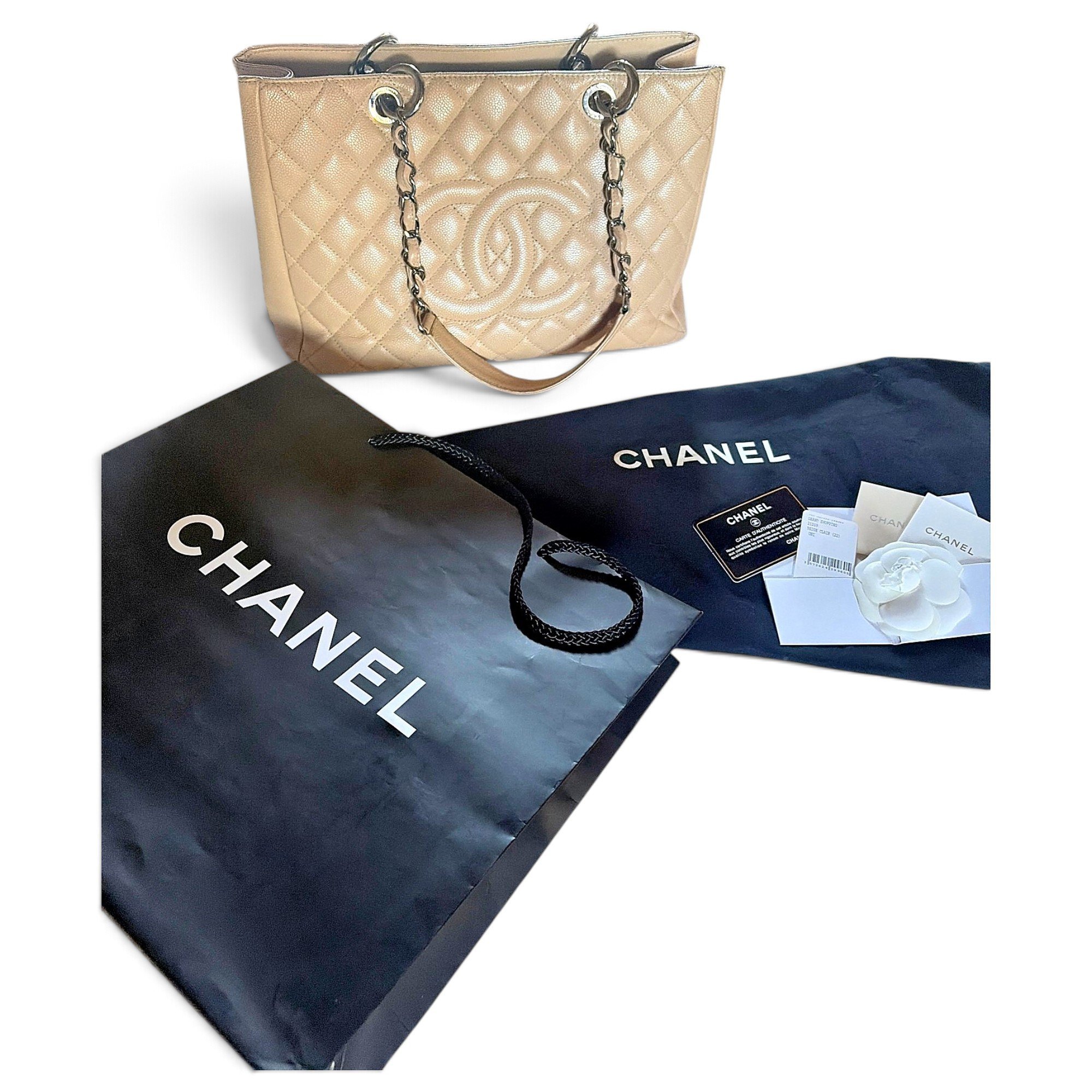 Grand shopping leather tote