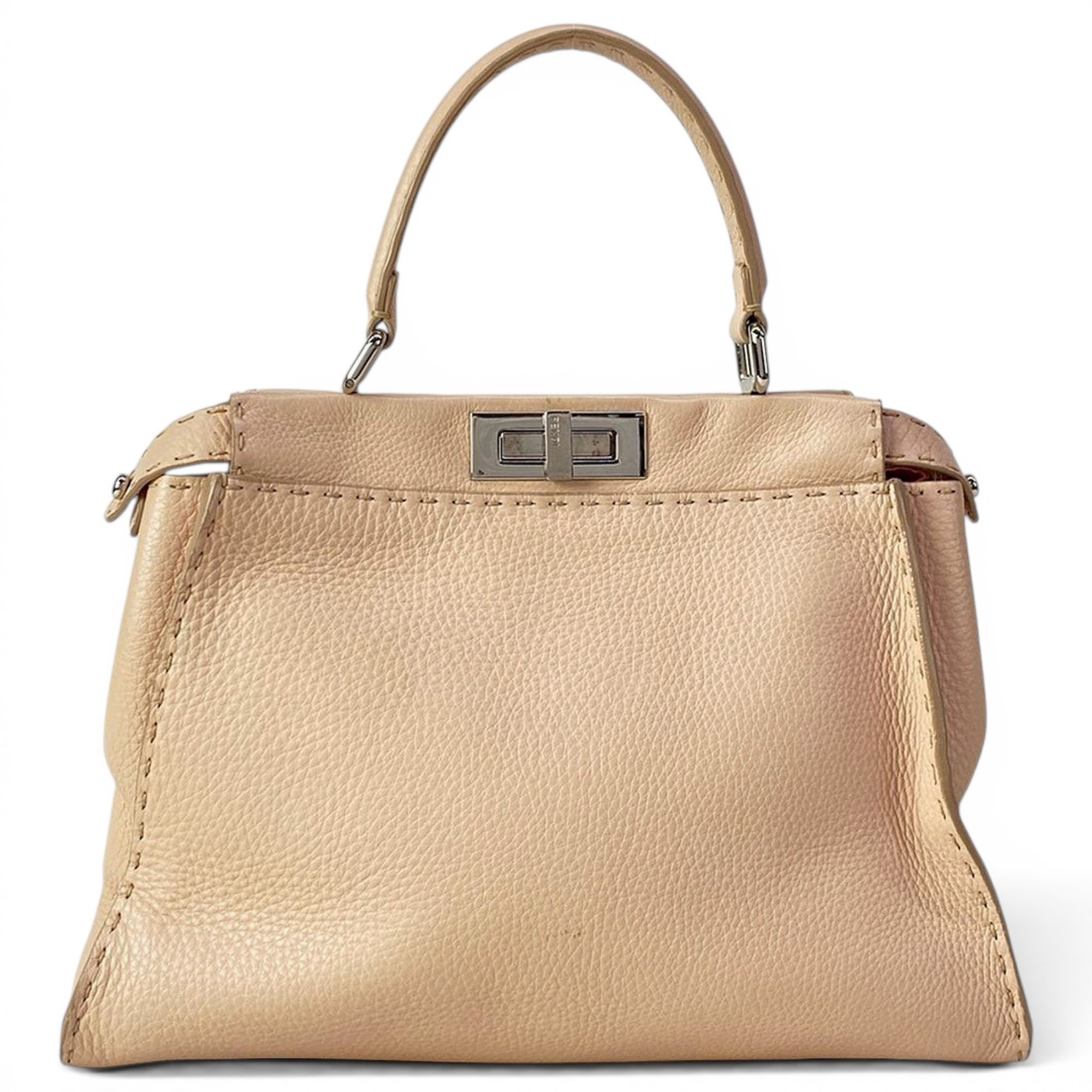 Peekaboo leather handbag