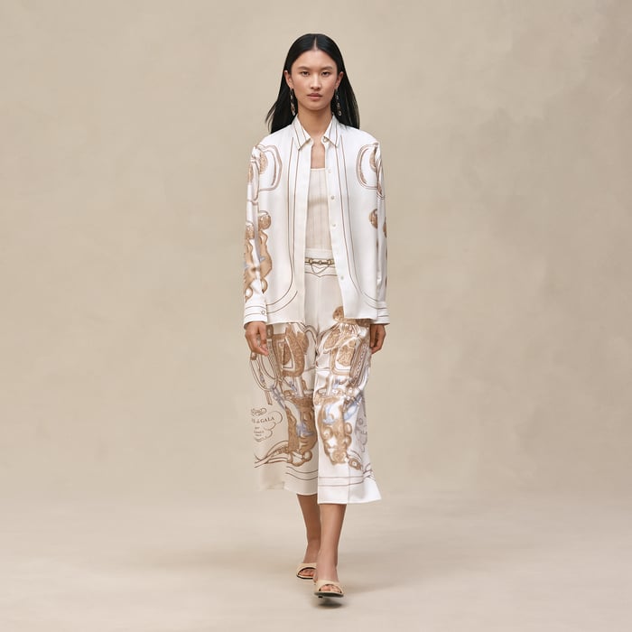 Blanc Nacre "Brides De Gala Gold" Classic Shirt