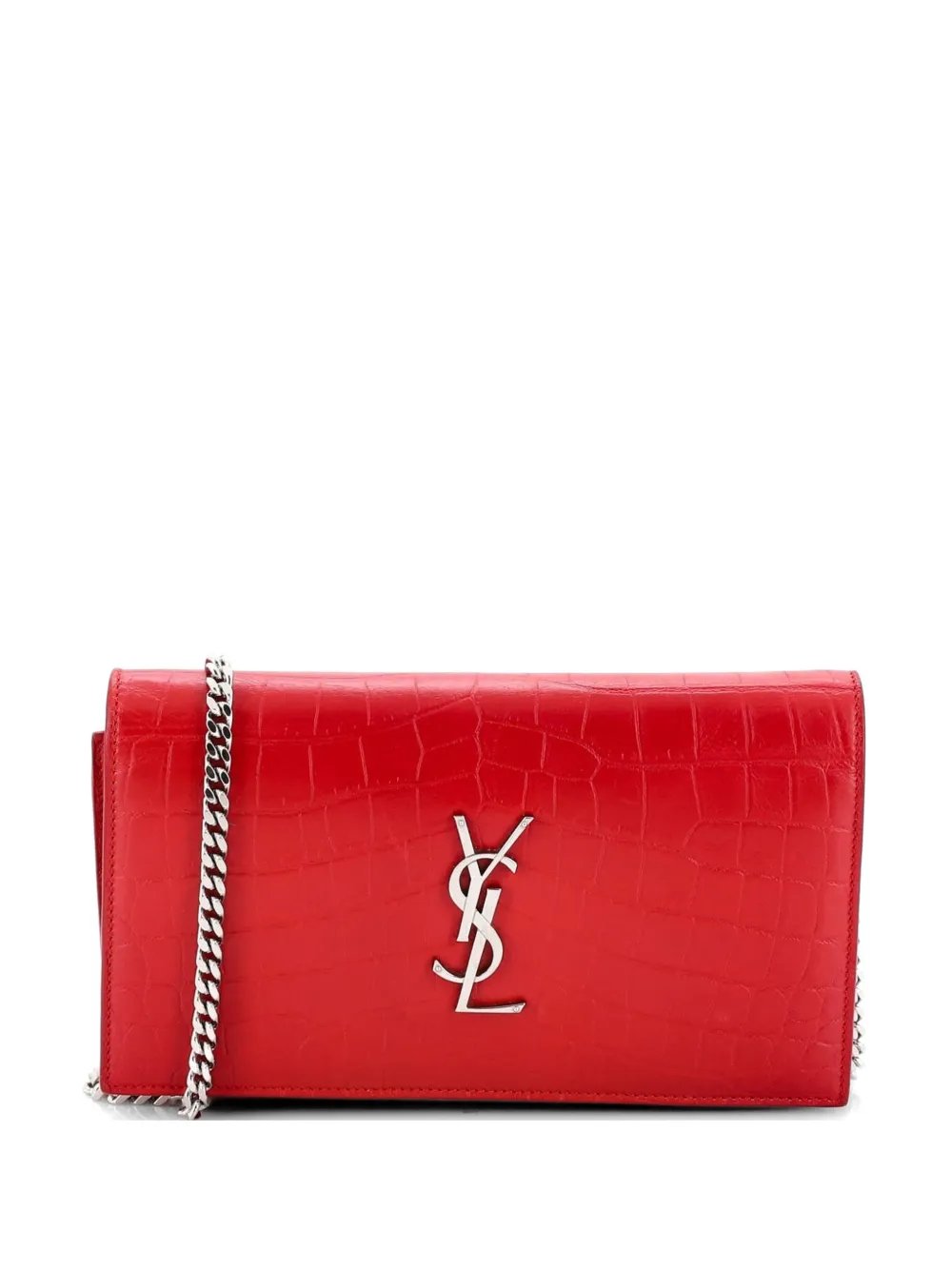Classic Monogram Wallet on Chain Crocodile Embossed Leather Small crossbody bag