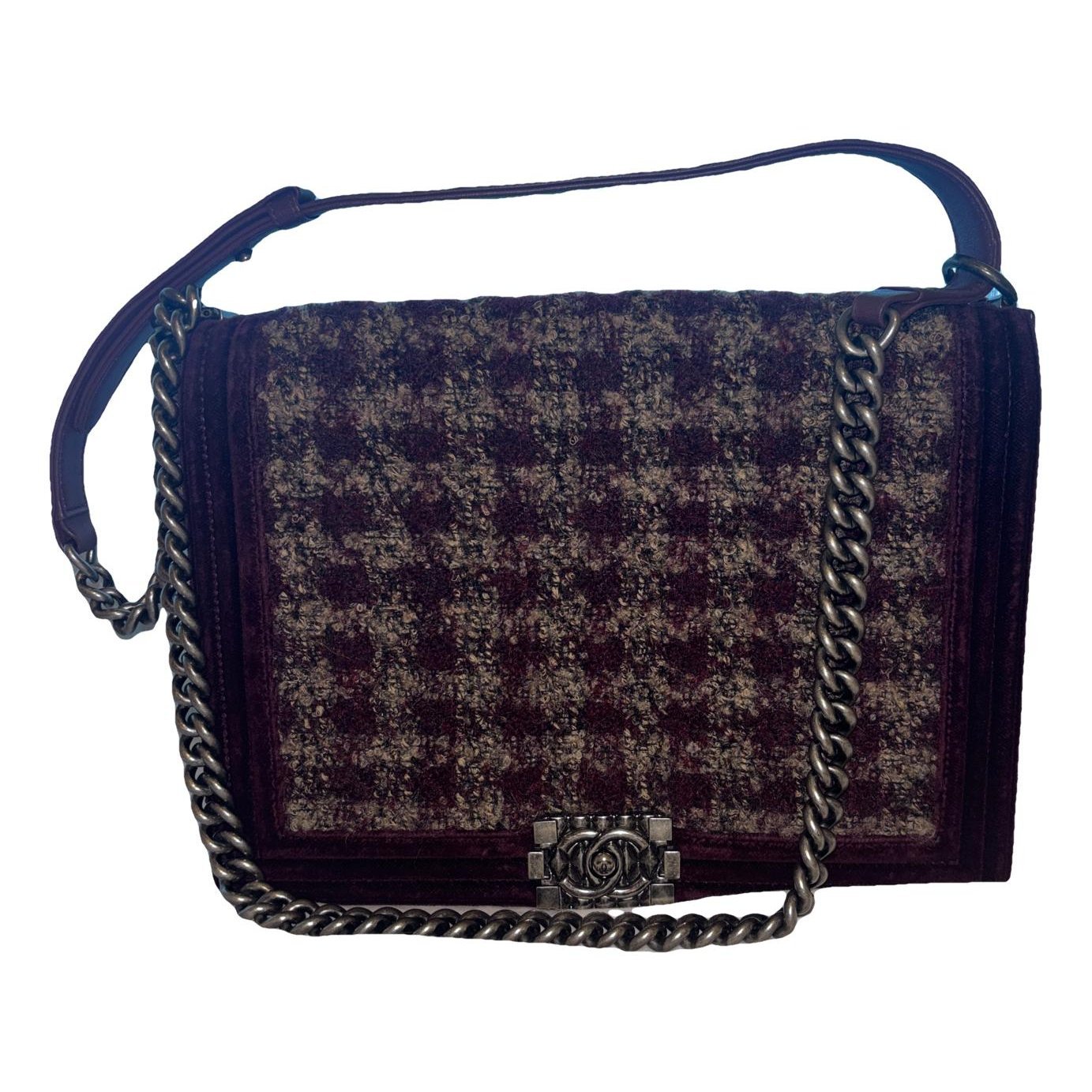 Boy wool crossbody bag