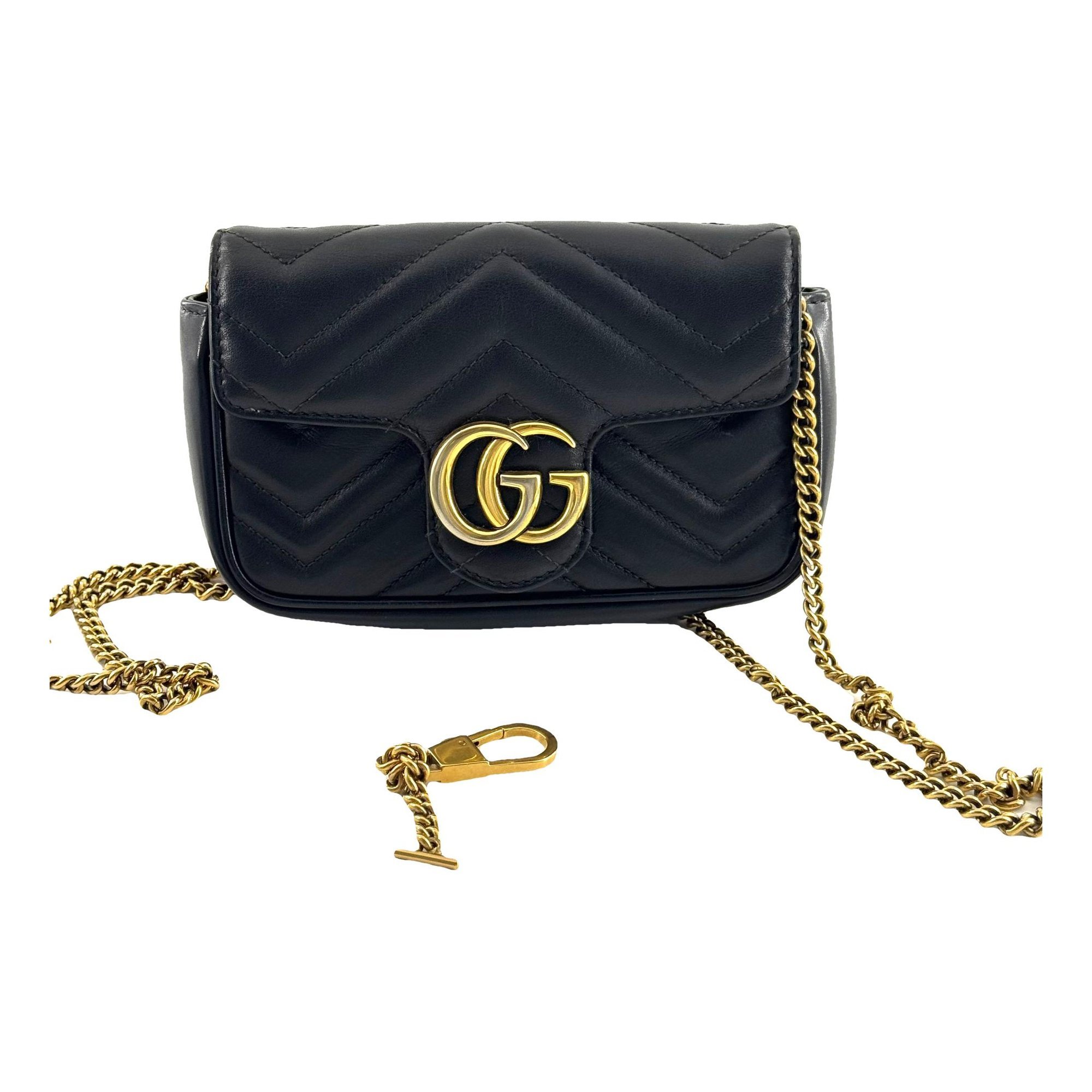 GG Marmont Flap leather crossbody bag