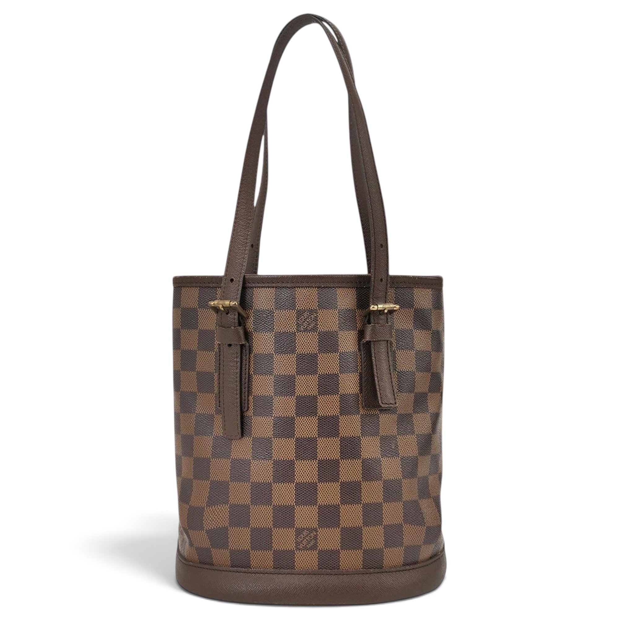 Bucket leather handbag