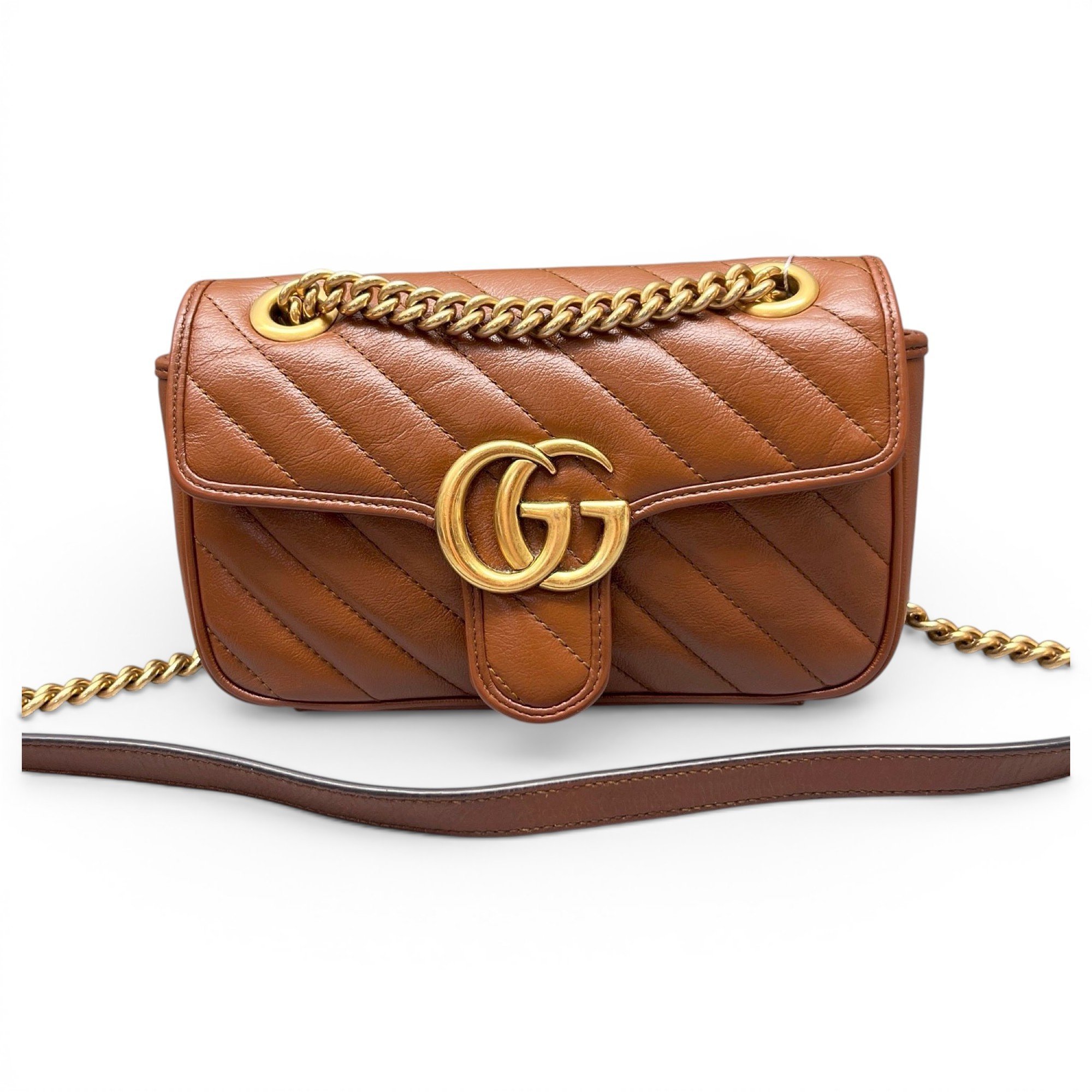 GG Marmont Flap leather handbag
