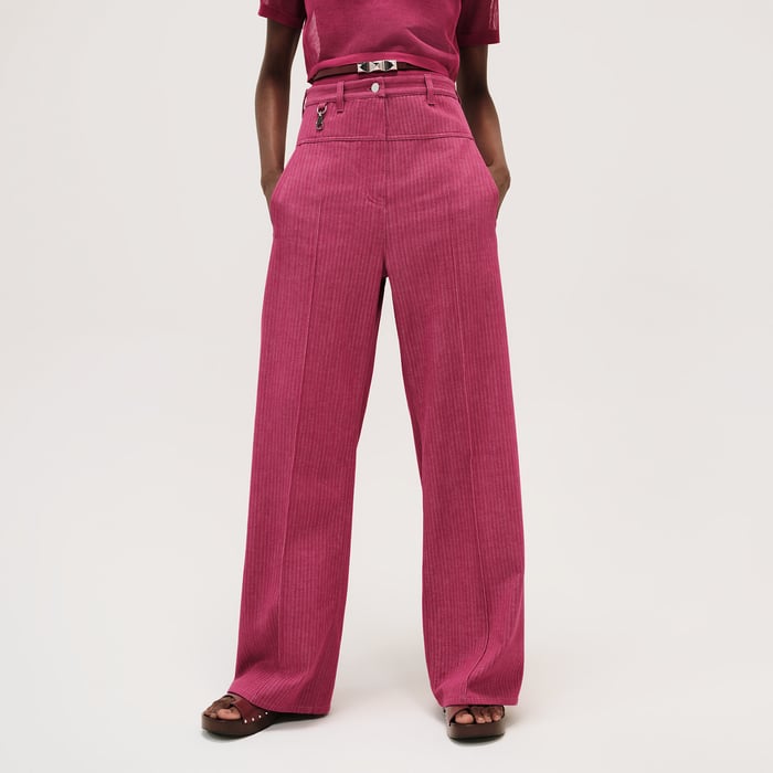 Rose Bougainvillier Loose Fit Pants