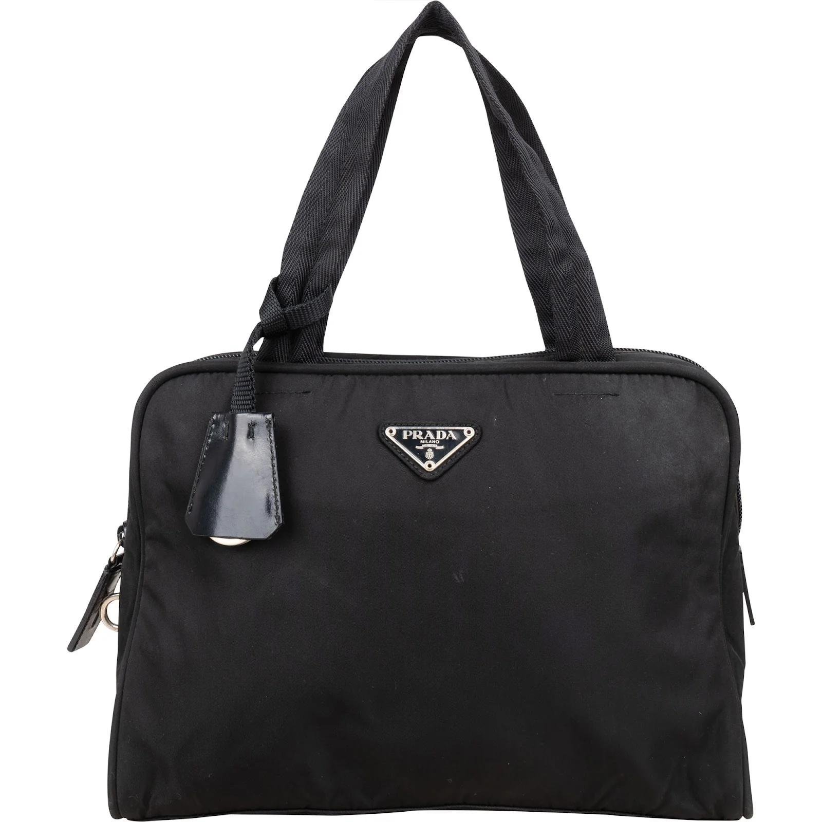 Triangle leather handbag