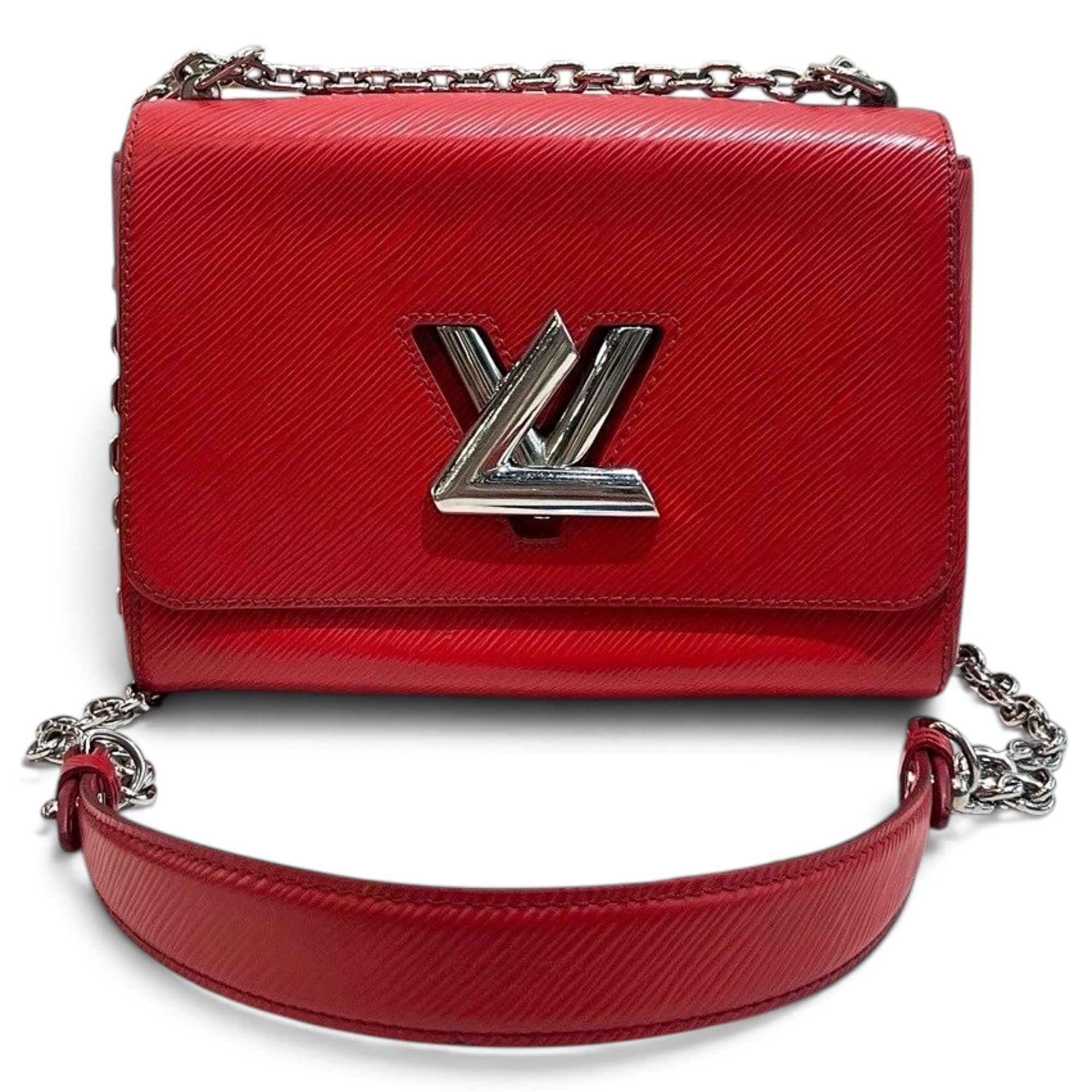 Twist leather crossbody bag