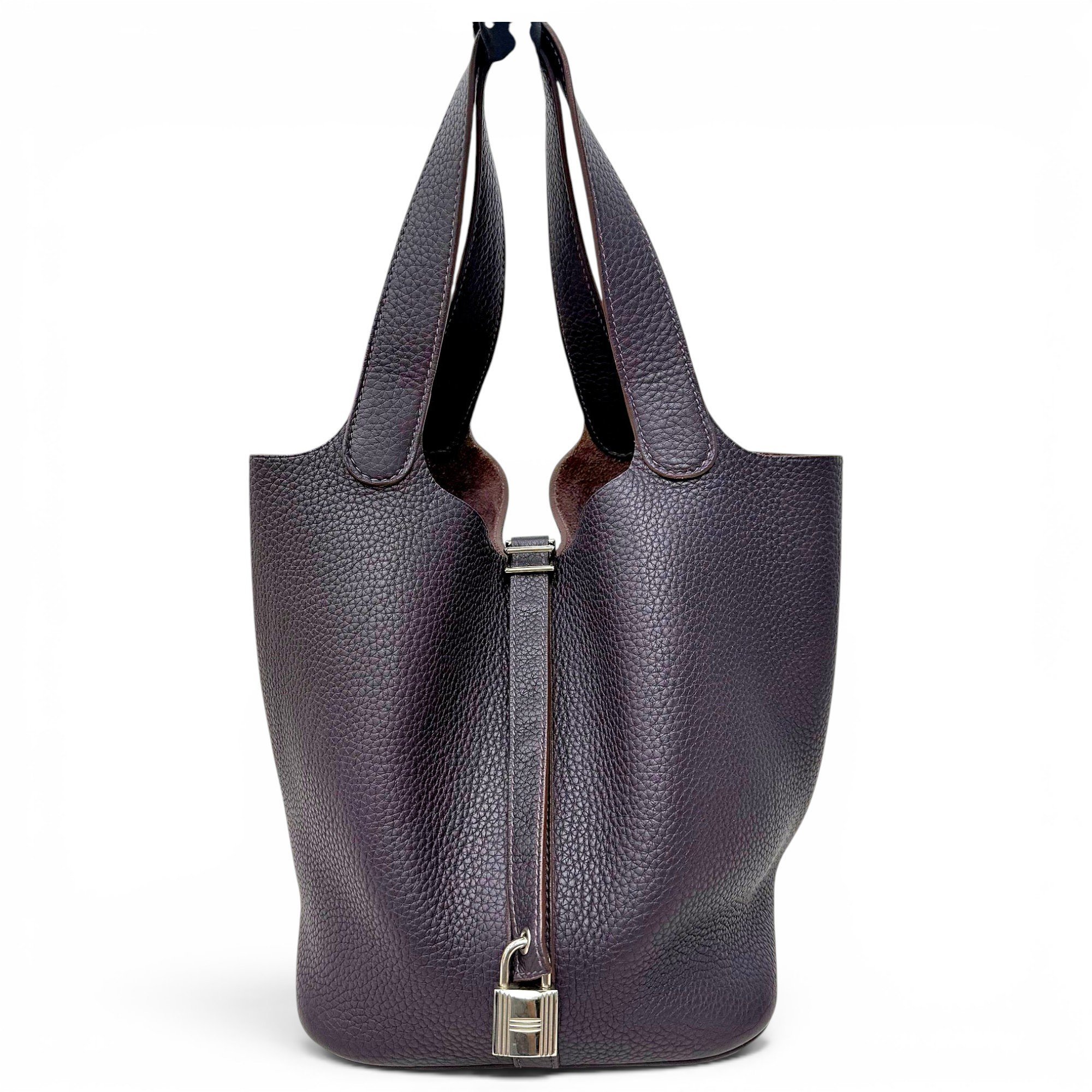 Picotin leather handbag
