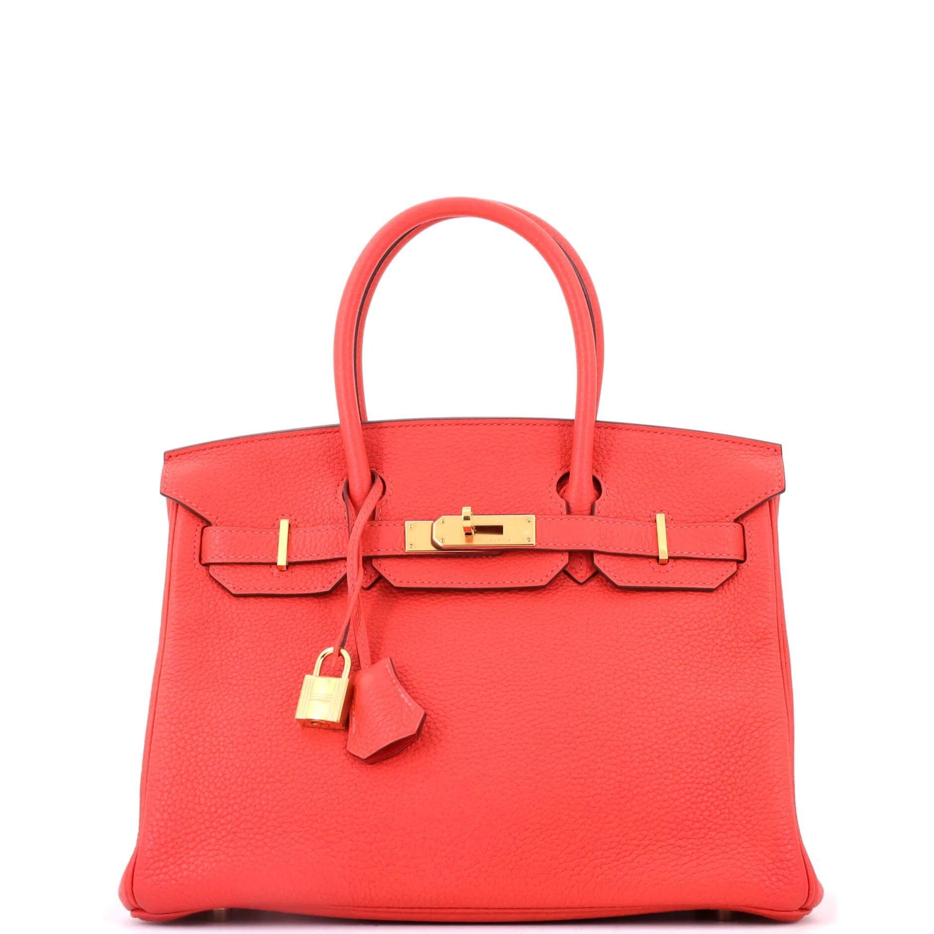 Birkin 30 leather handbag