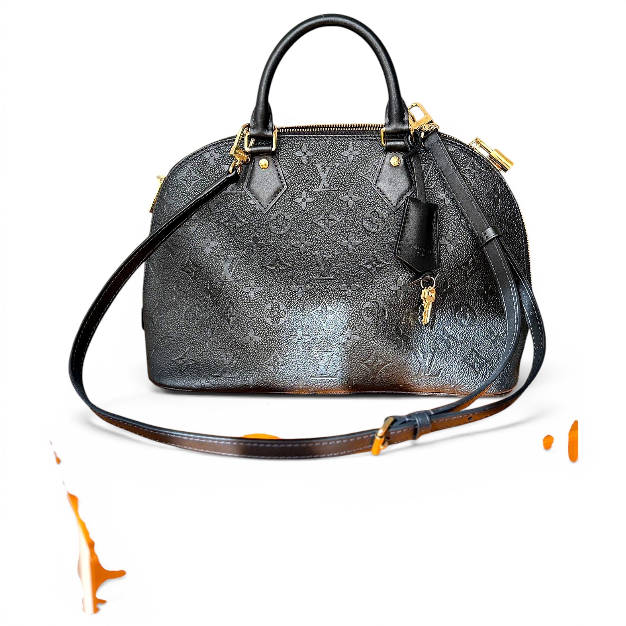 Louis Vuitton Alma leather handbag