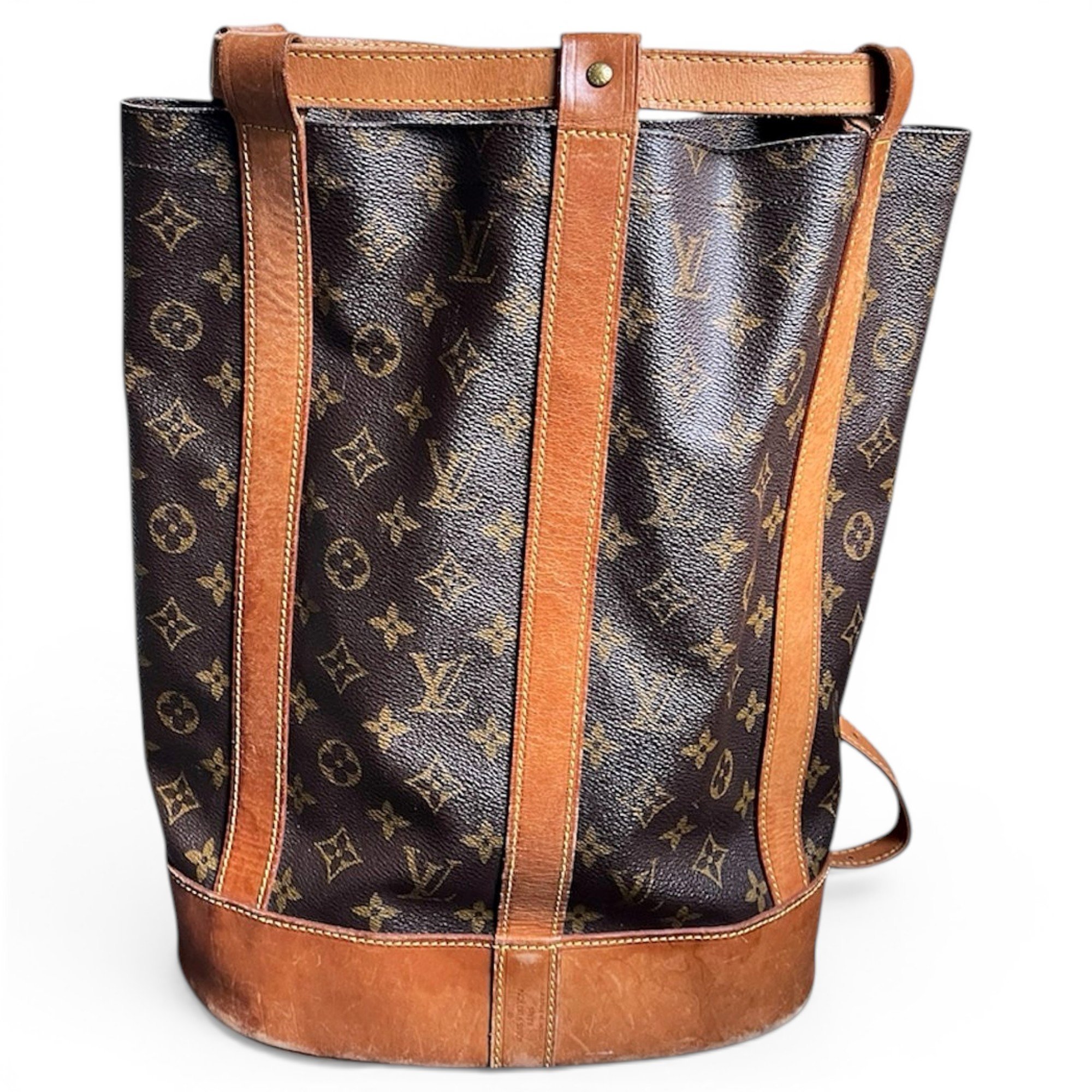 Randonnée leather handbag