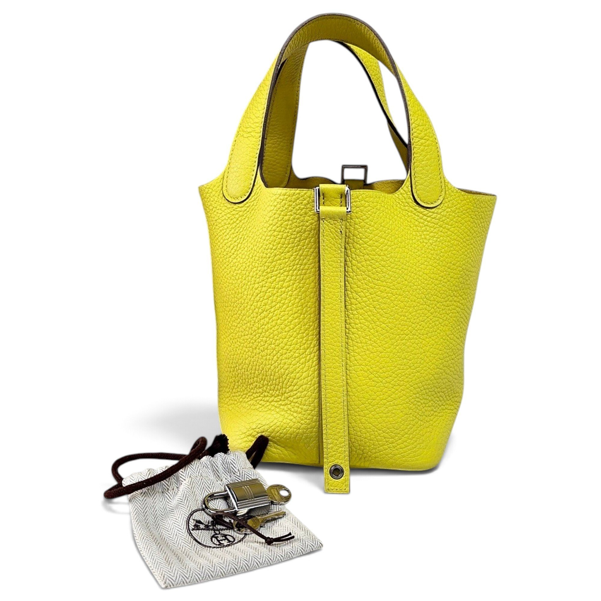 Picotin leather handbag
