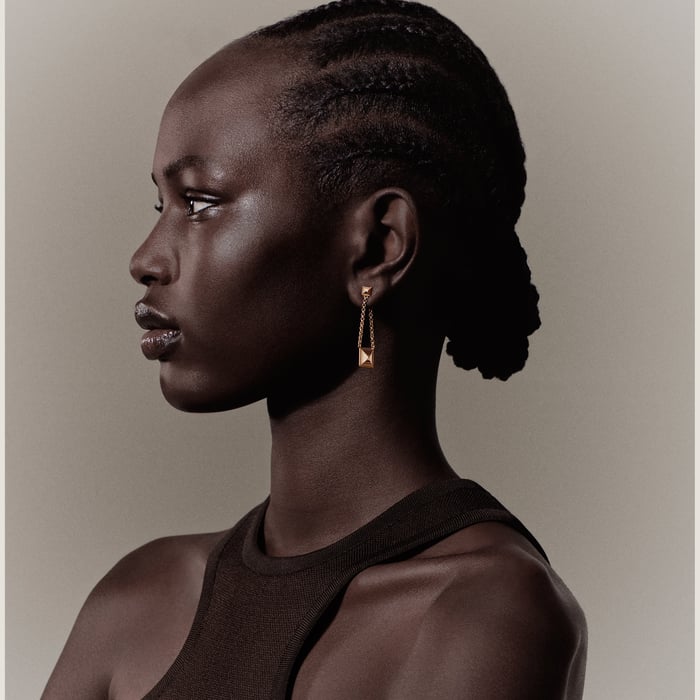 Sans Coloris Hermès Clou d'H Dangle Earrings