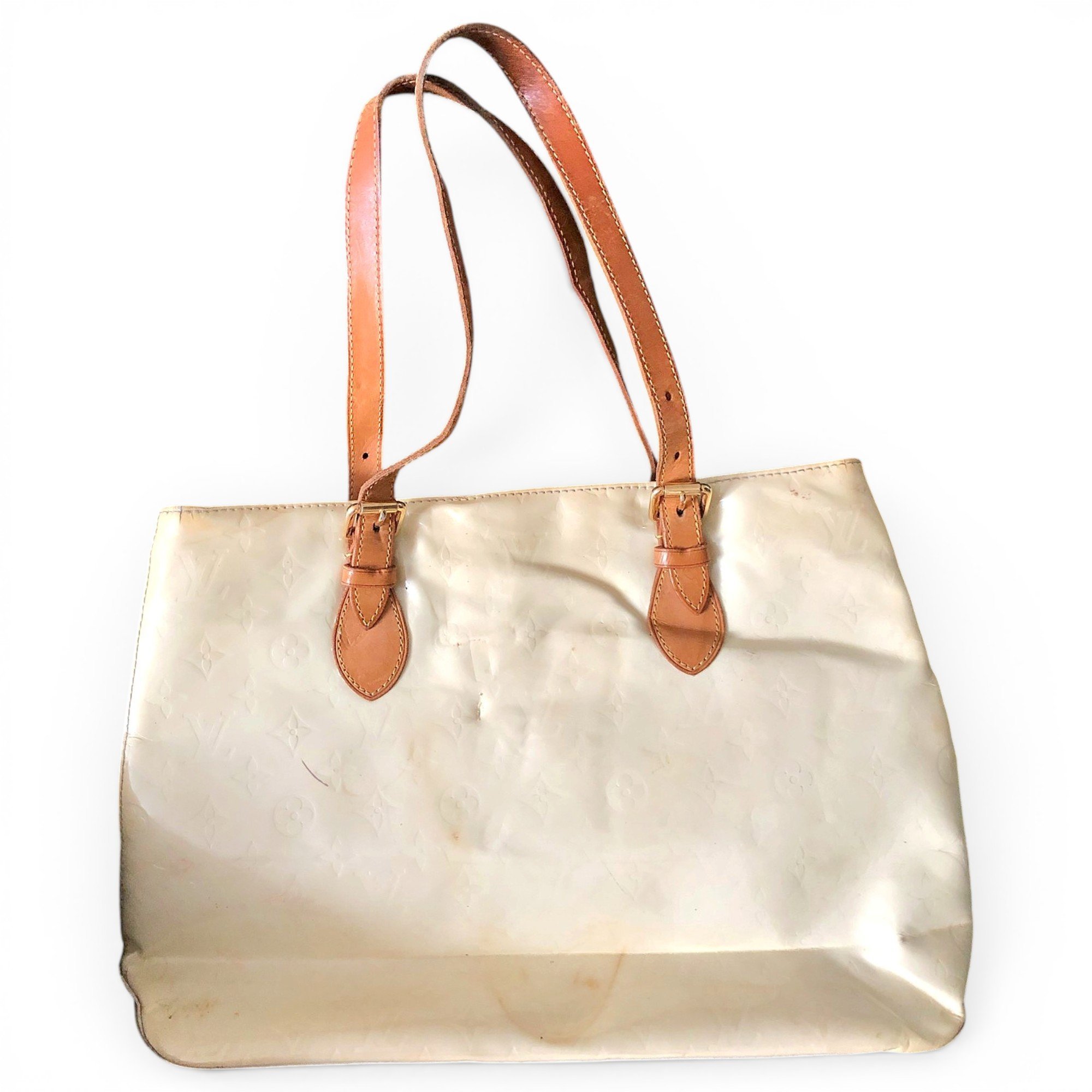 Houston patent leather tote