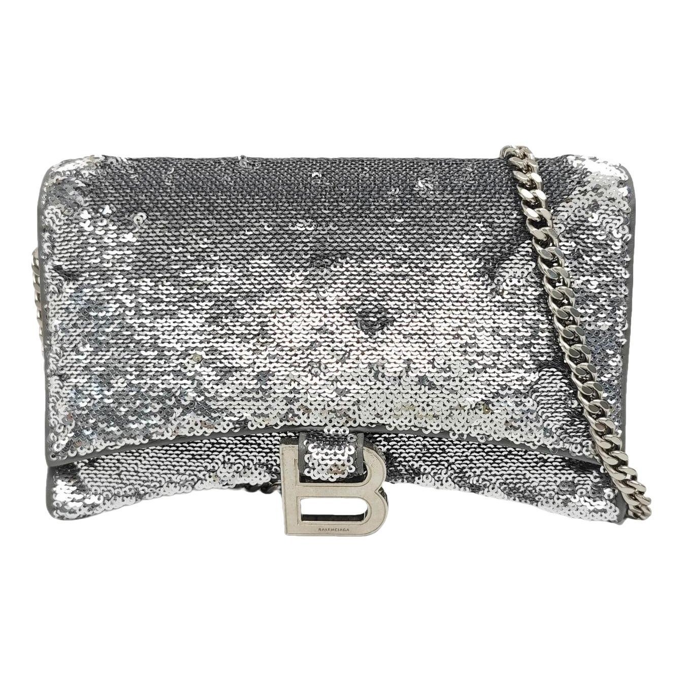 Hourglass glitter handbag
