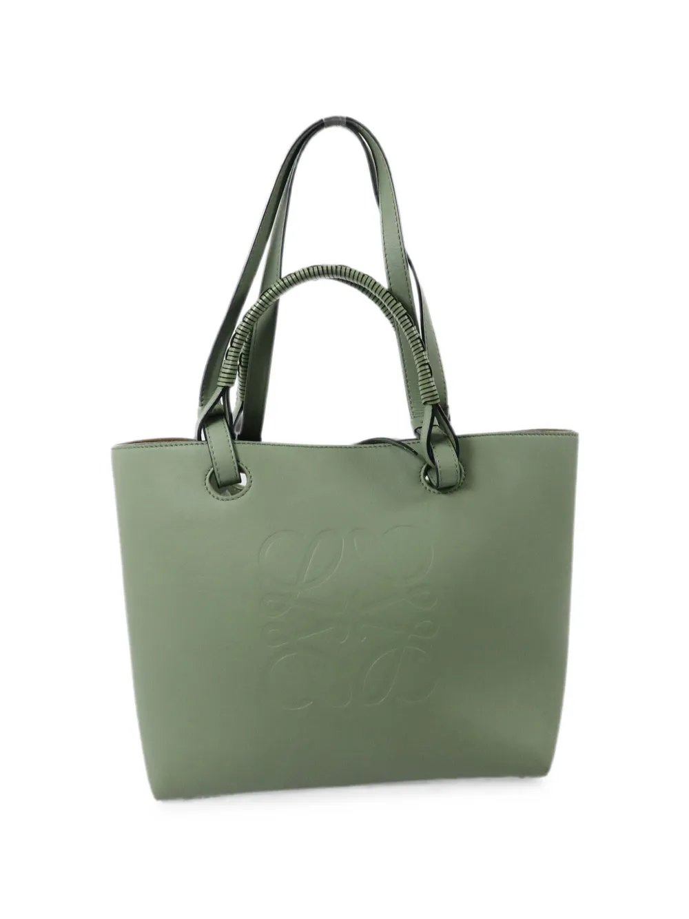 Anagram leather tote bag