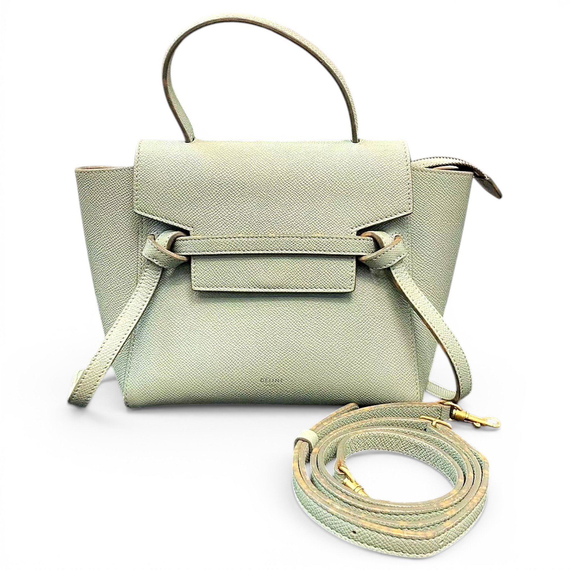 Belt leather handbag