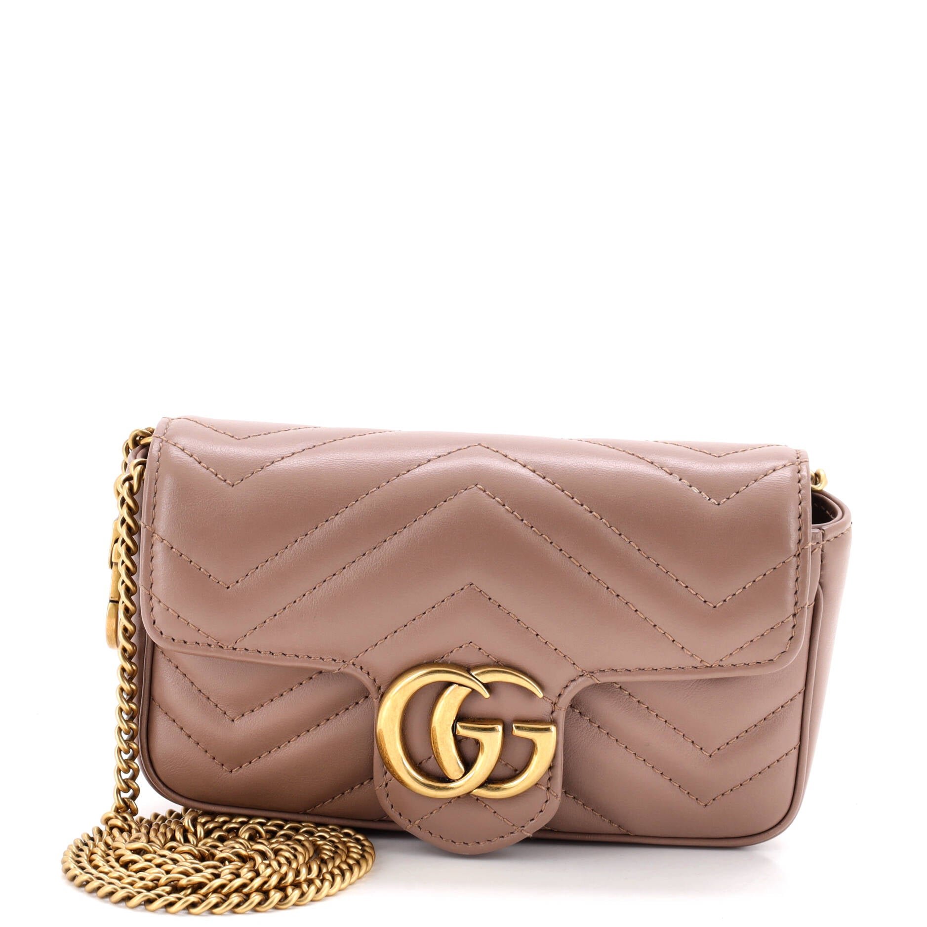 GG Marmont Flap Bag Matelasse Leather Super Mini