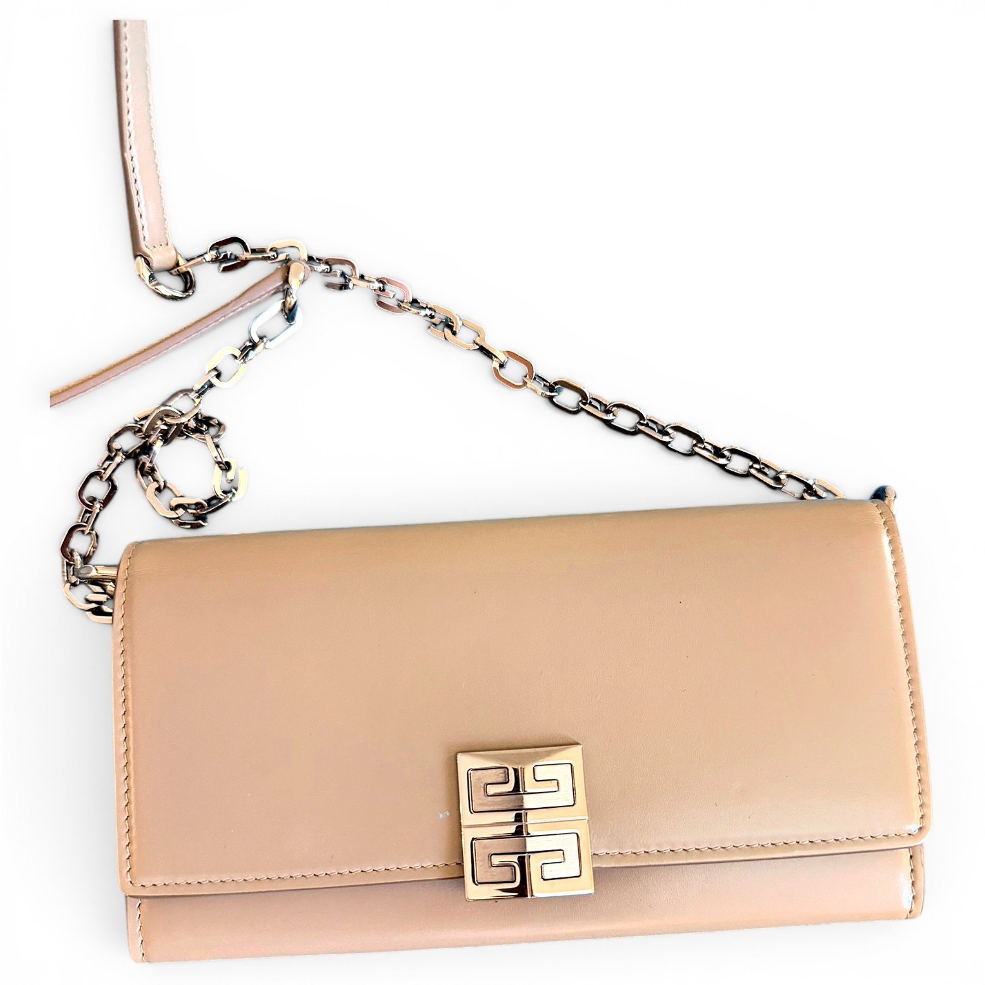 Emblem leather mini bag