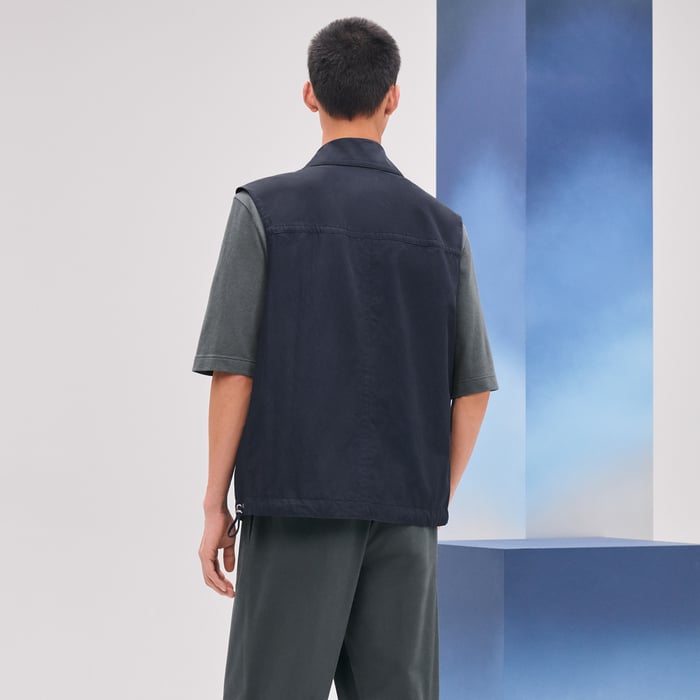 Marine Jacket With Flap Collar