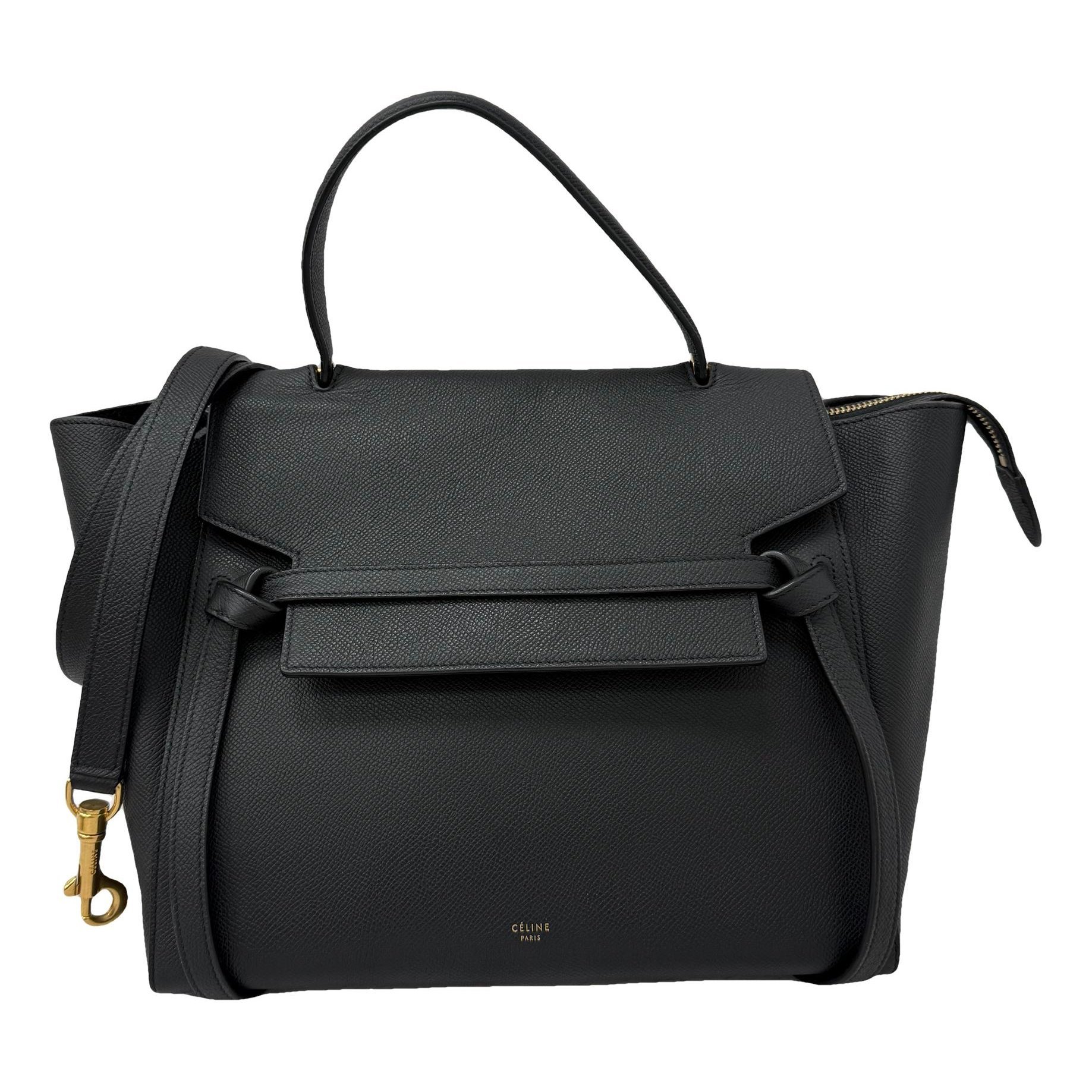 Belt leather handbag