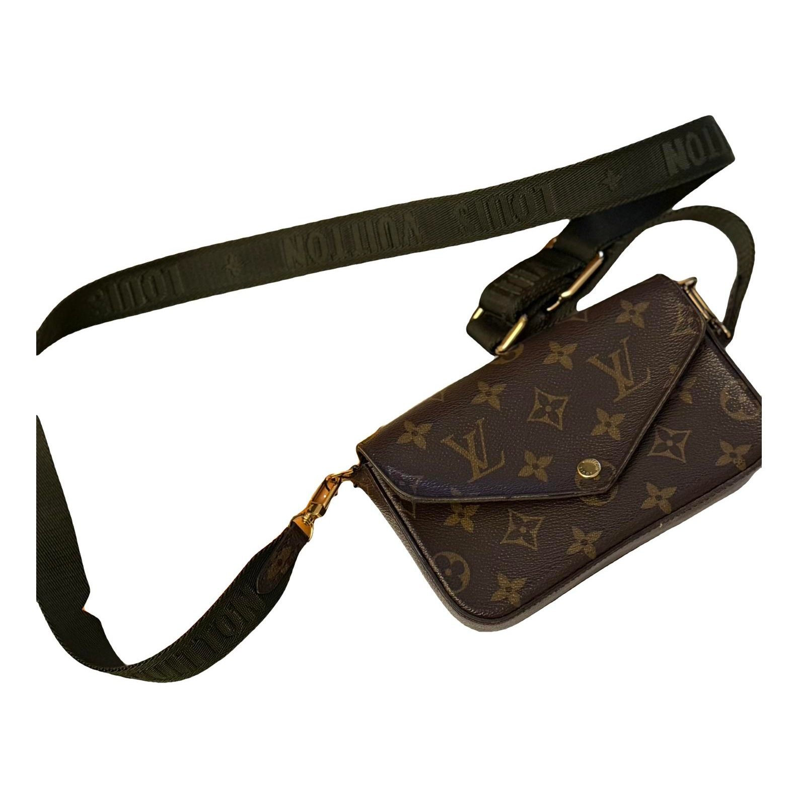 Louis Vuitton Félicie Strap & Go cloth crossbody bag