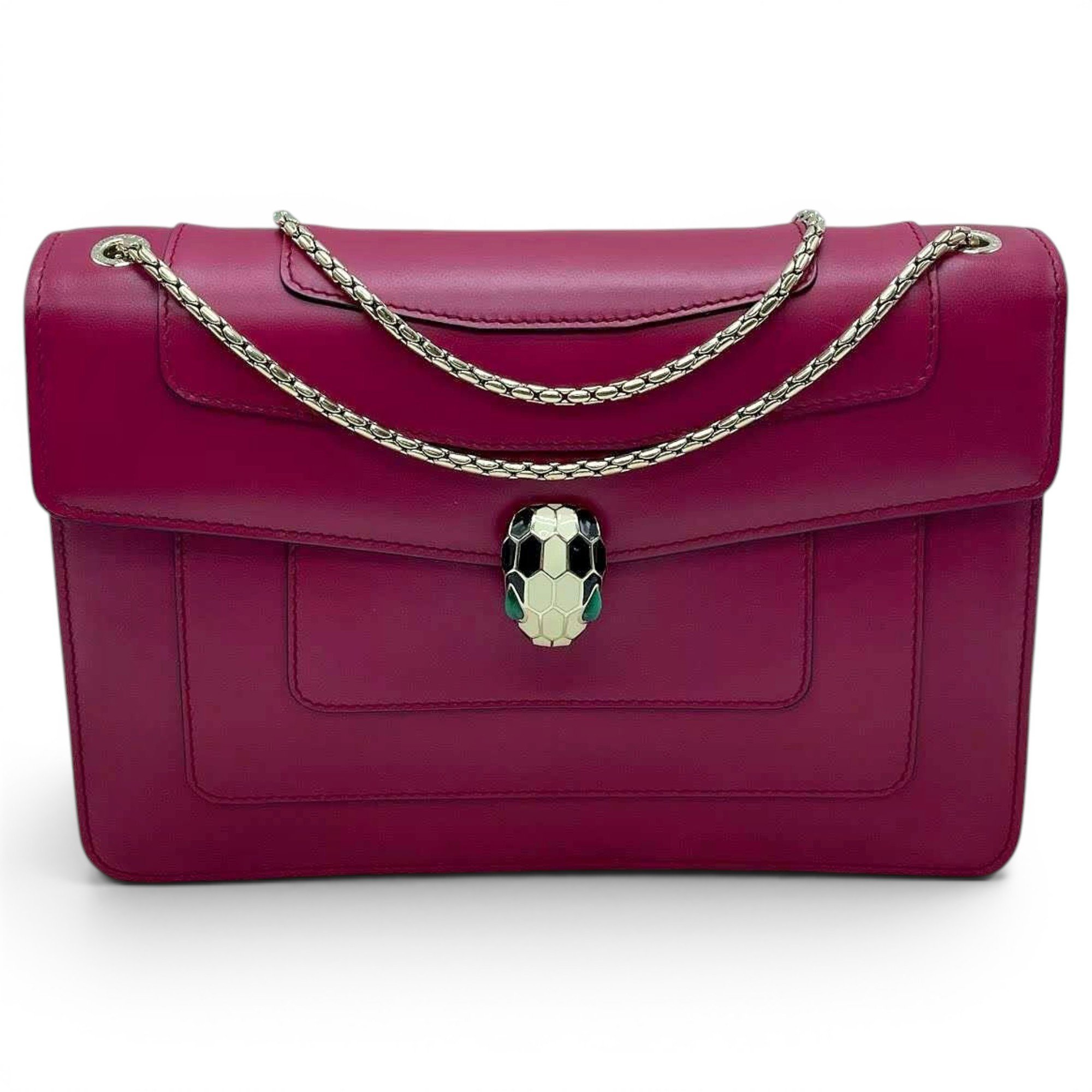 Serpenti leather handbag