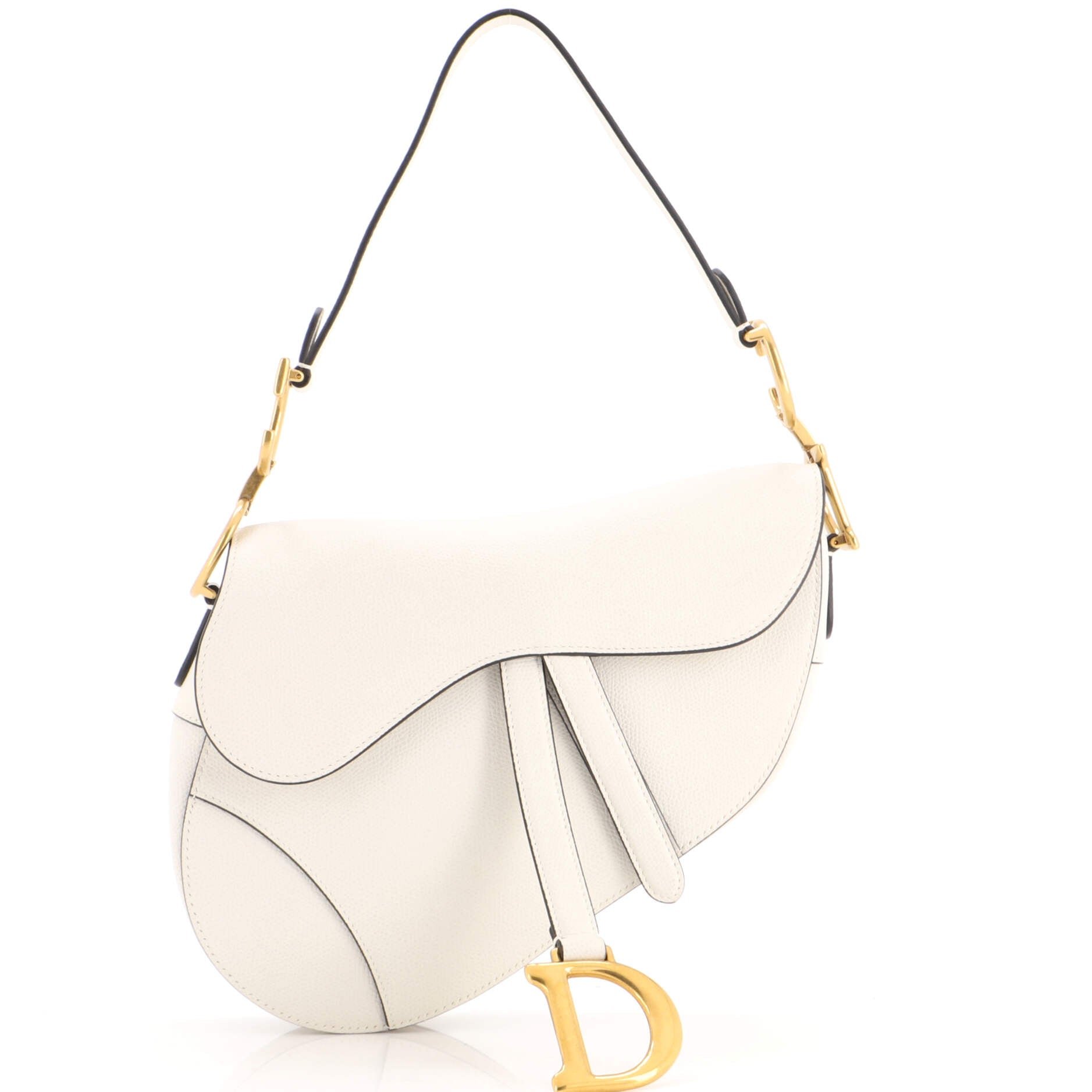 Saddle Handbag Leather Medium