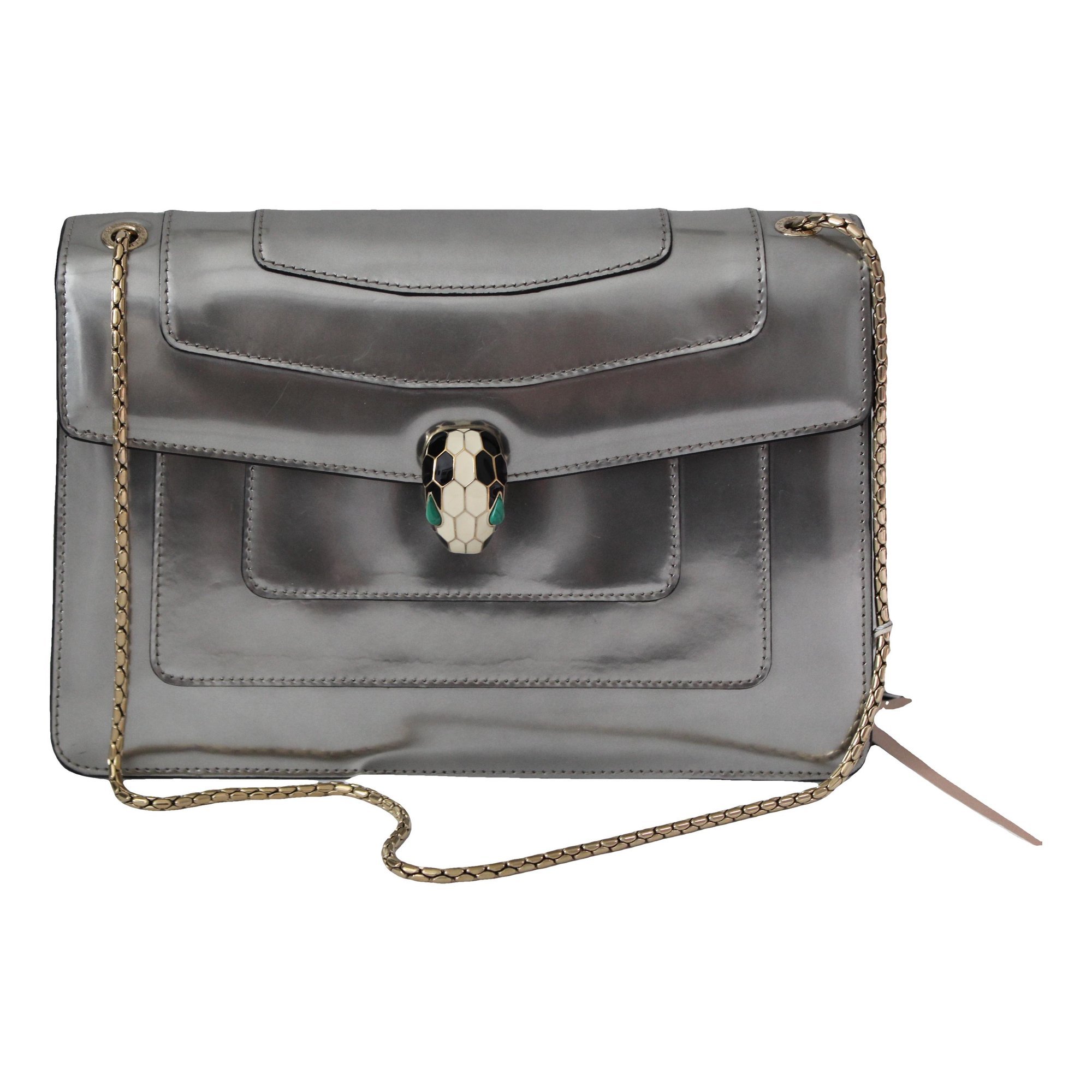 Serpenti leather handbag