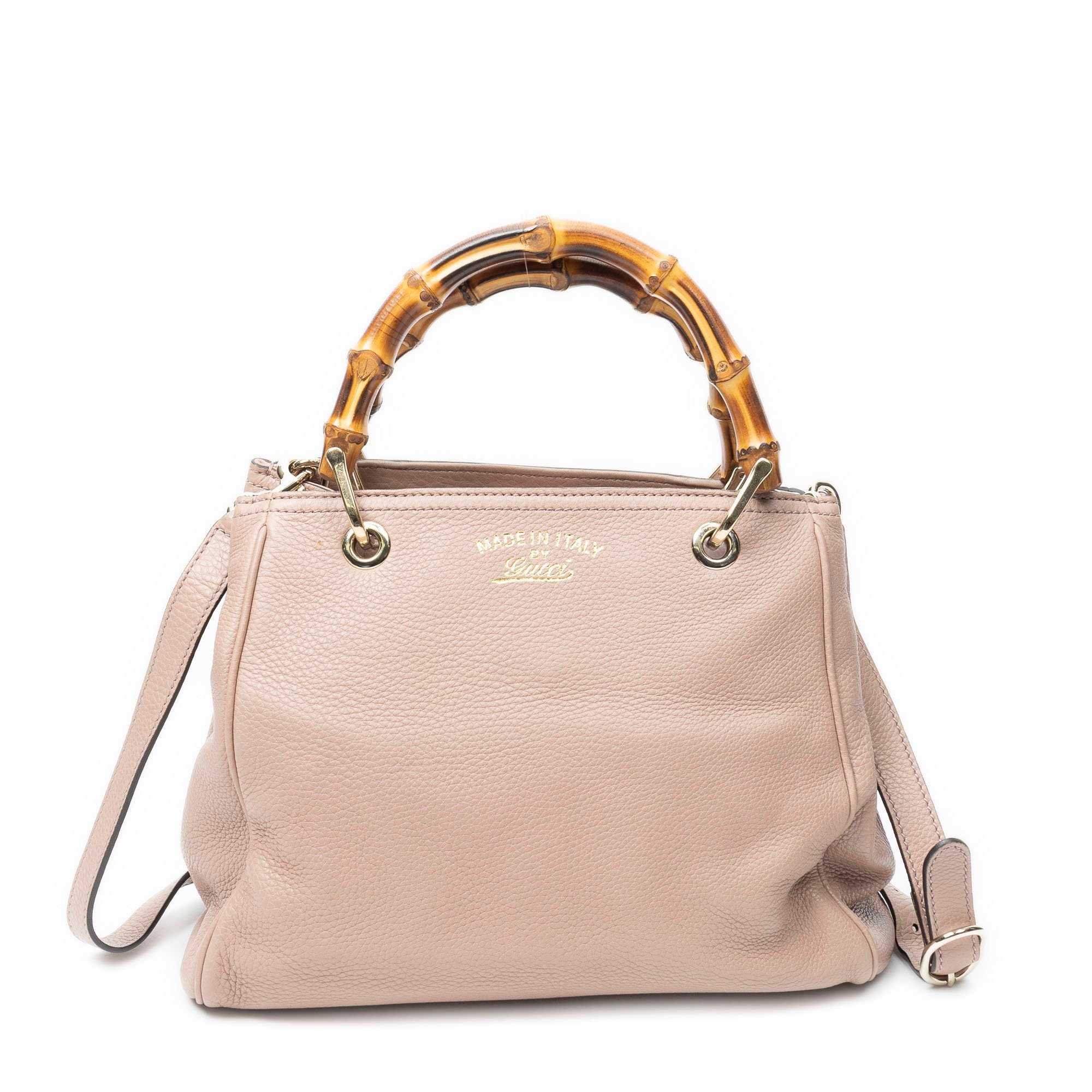Bamboo leather handbag