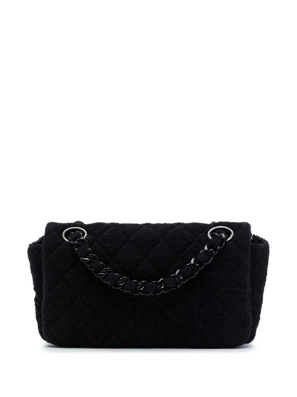 2014-2015 CC Quilted Terry Cloth Flap shoulder bag