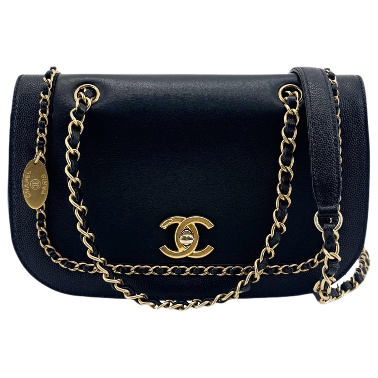 Chain Infinity pony-style calfskin handbag