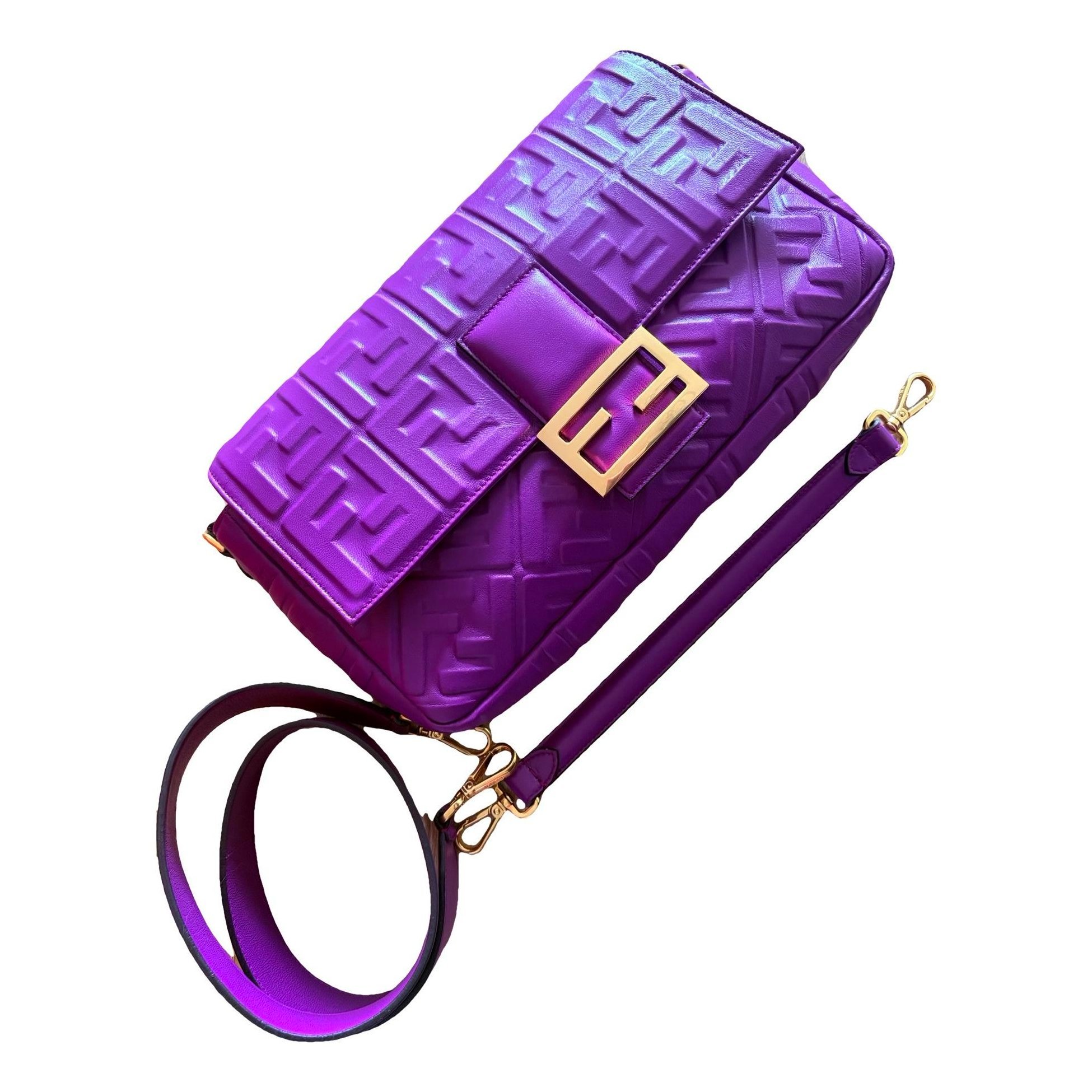 Baguette leather handbag