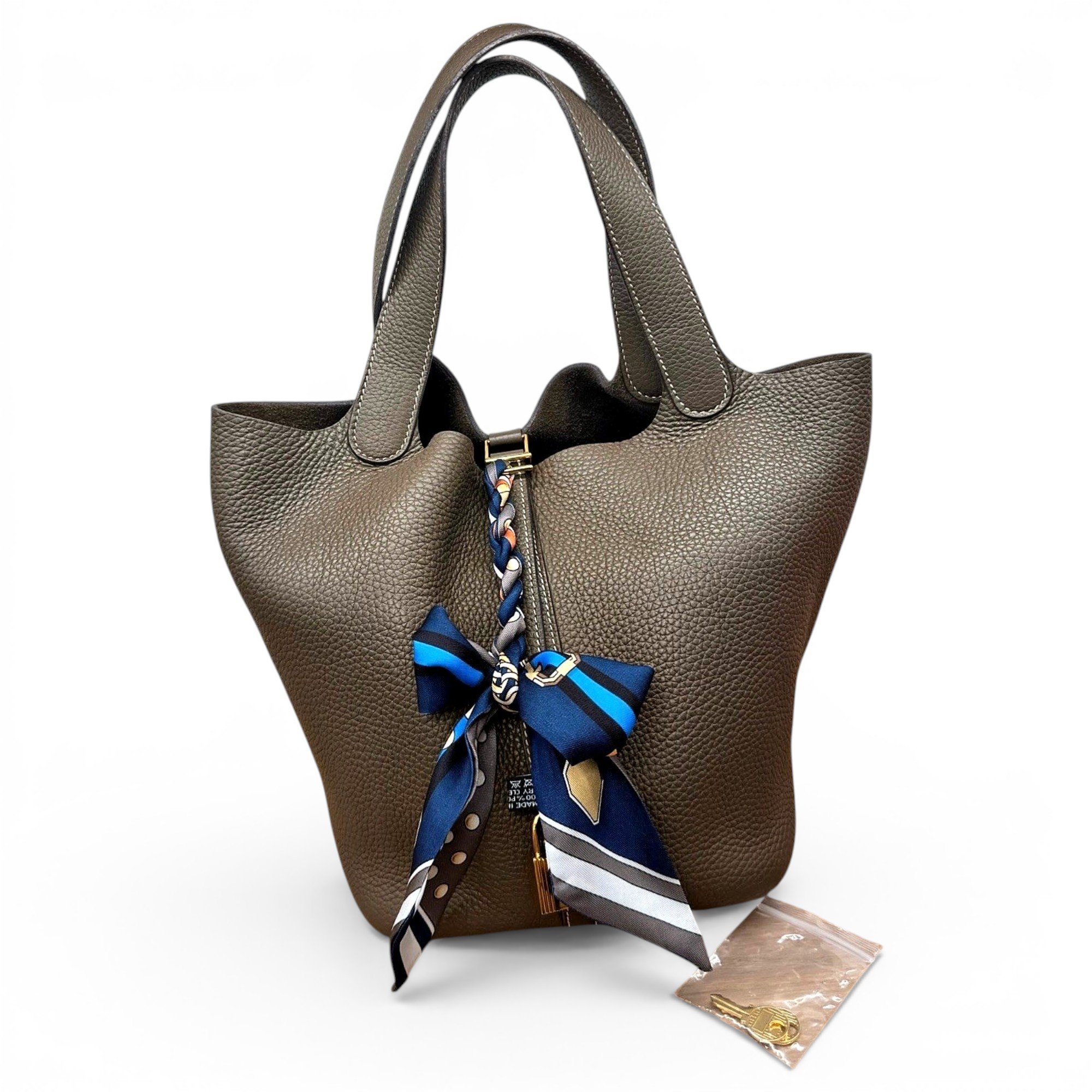 Picotin leather handbag