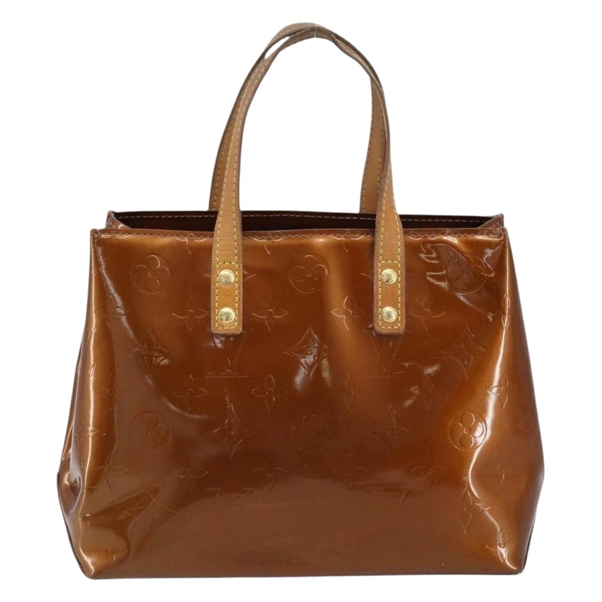 Reade patent leather handbag
