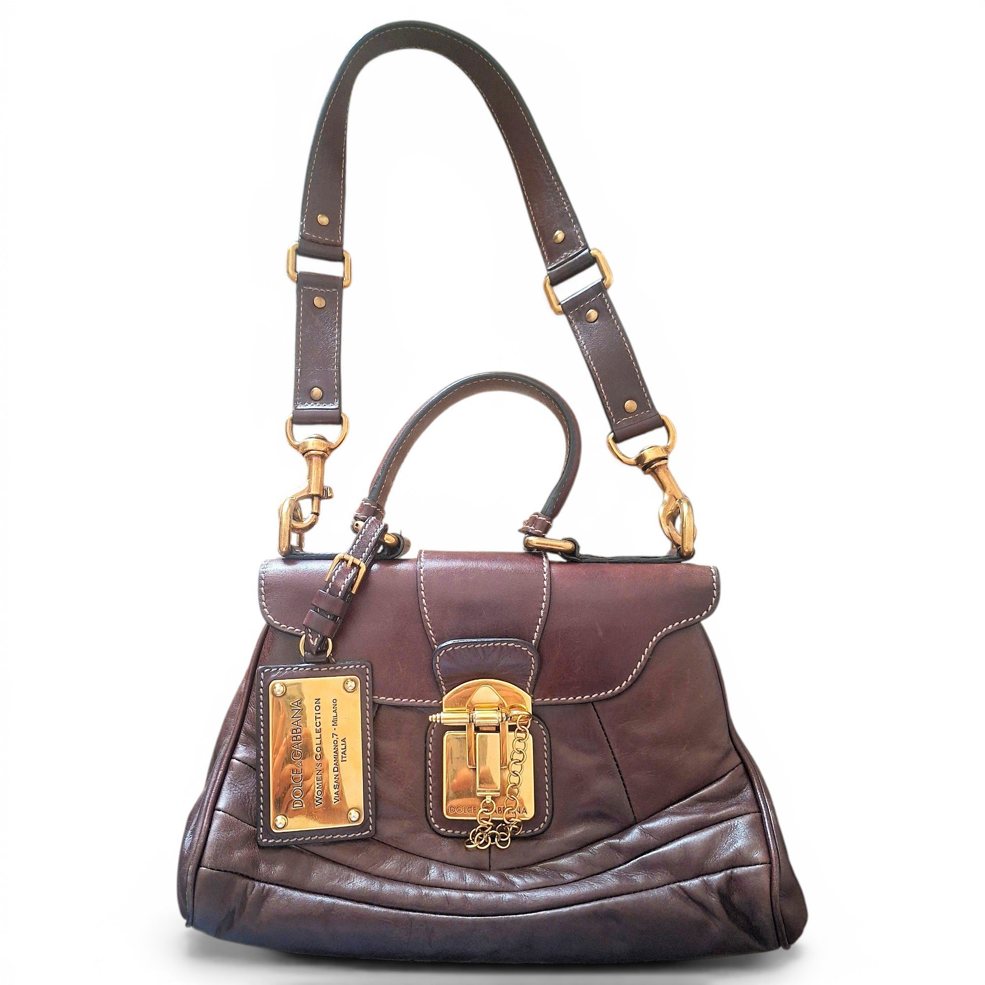 Leather handbag